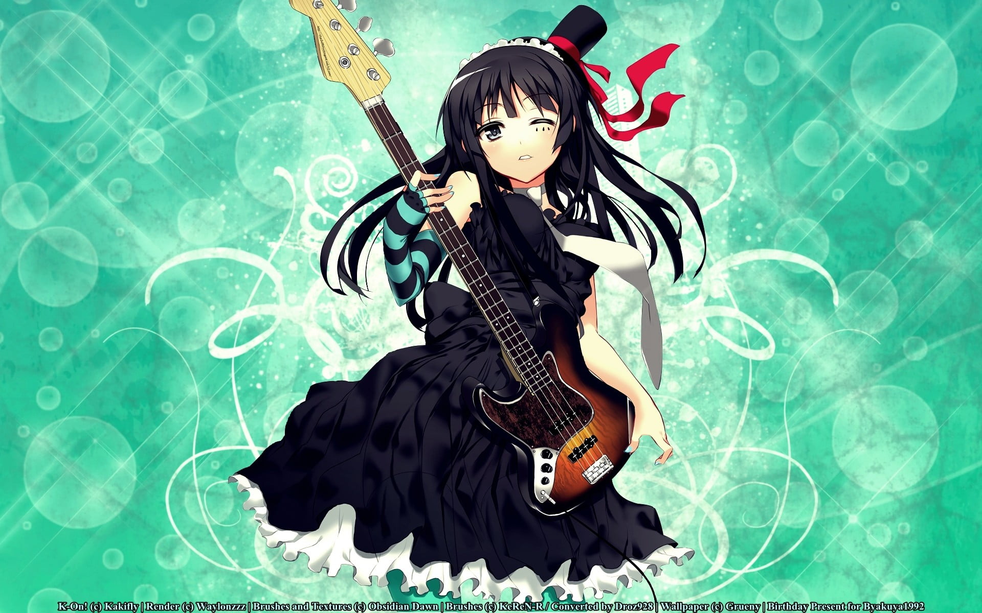 black hair, beauty, front view, clothing, K-ON!, anime, one person, three quarter length, Akiyama Mio, standing, aggression, hairstyle, anime girls, 1080P, HD Wallpaper