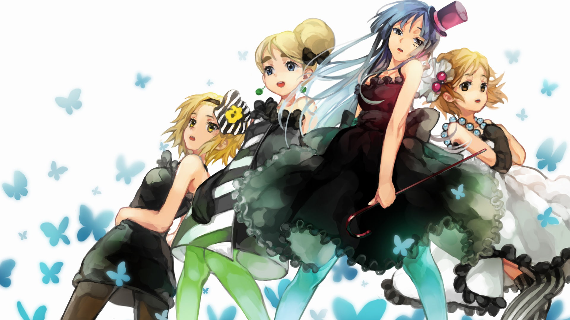 multi colored, representation, sky, nature, K-ON!, toy, three quarter length, people, lifestyles, anime girls, Kotobuki Tsumugi, women, real people, art and craft, HD Wallpaper