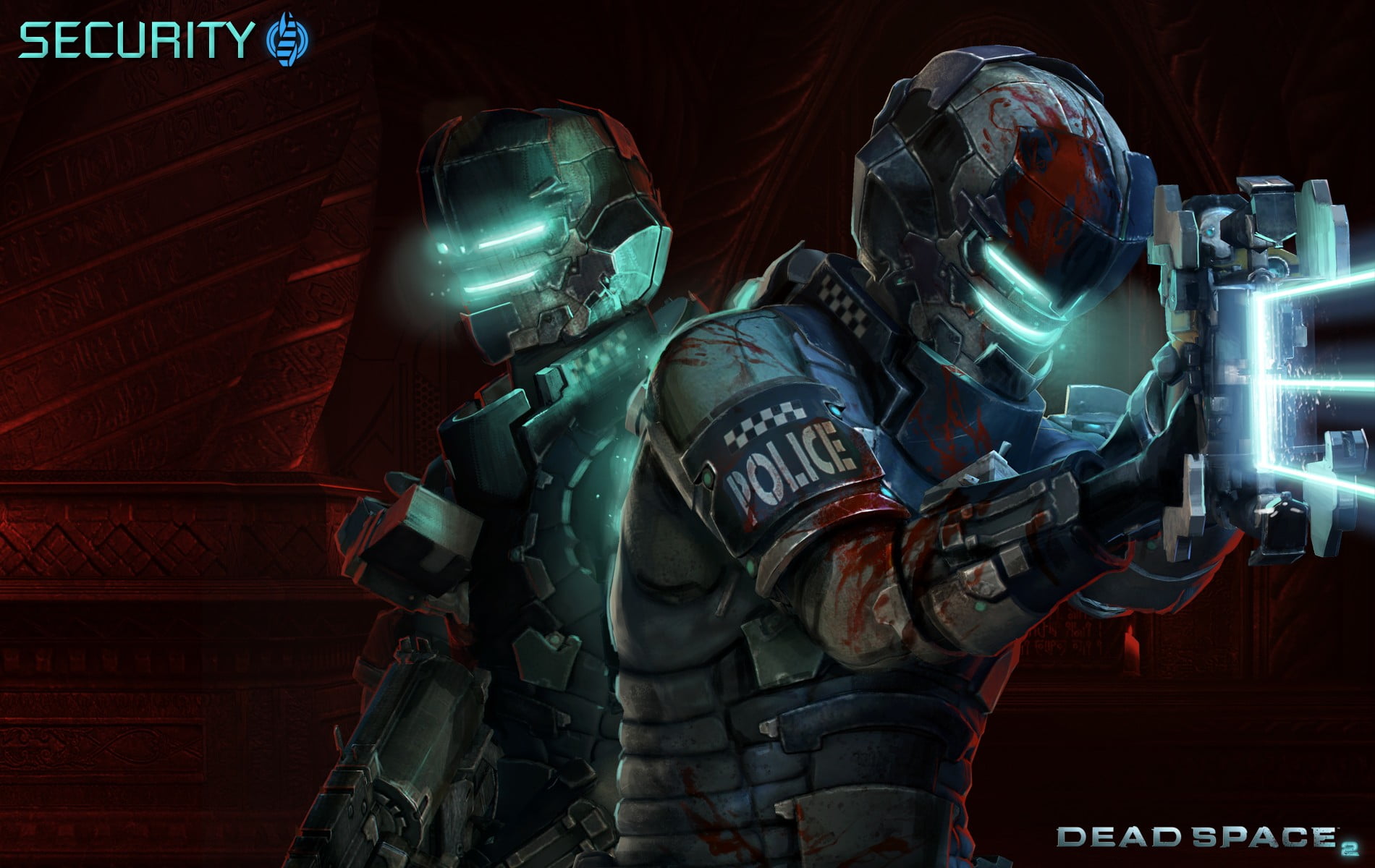 technology, Dead Space, army, protective mask - workwear, weapon, uniform, space, suit of armor, aggression, government, helmet, video games, protection, HD Wallpaper