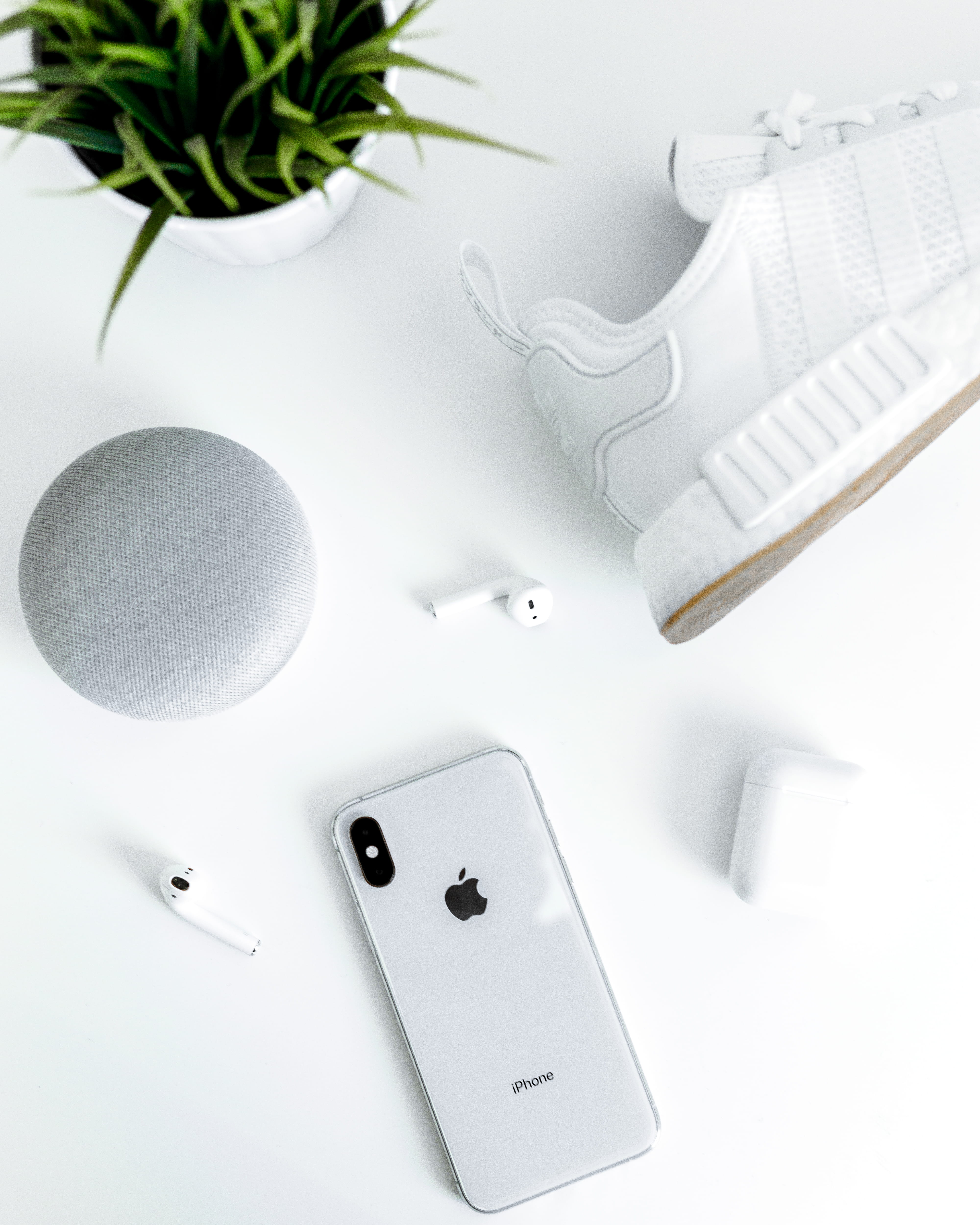 no people, silver, equipment, directly above, near, frustration, white background, choice, x, plant, airpods, digital composite, home, adidas, paper, studio shot, Phone HD Wallpaper