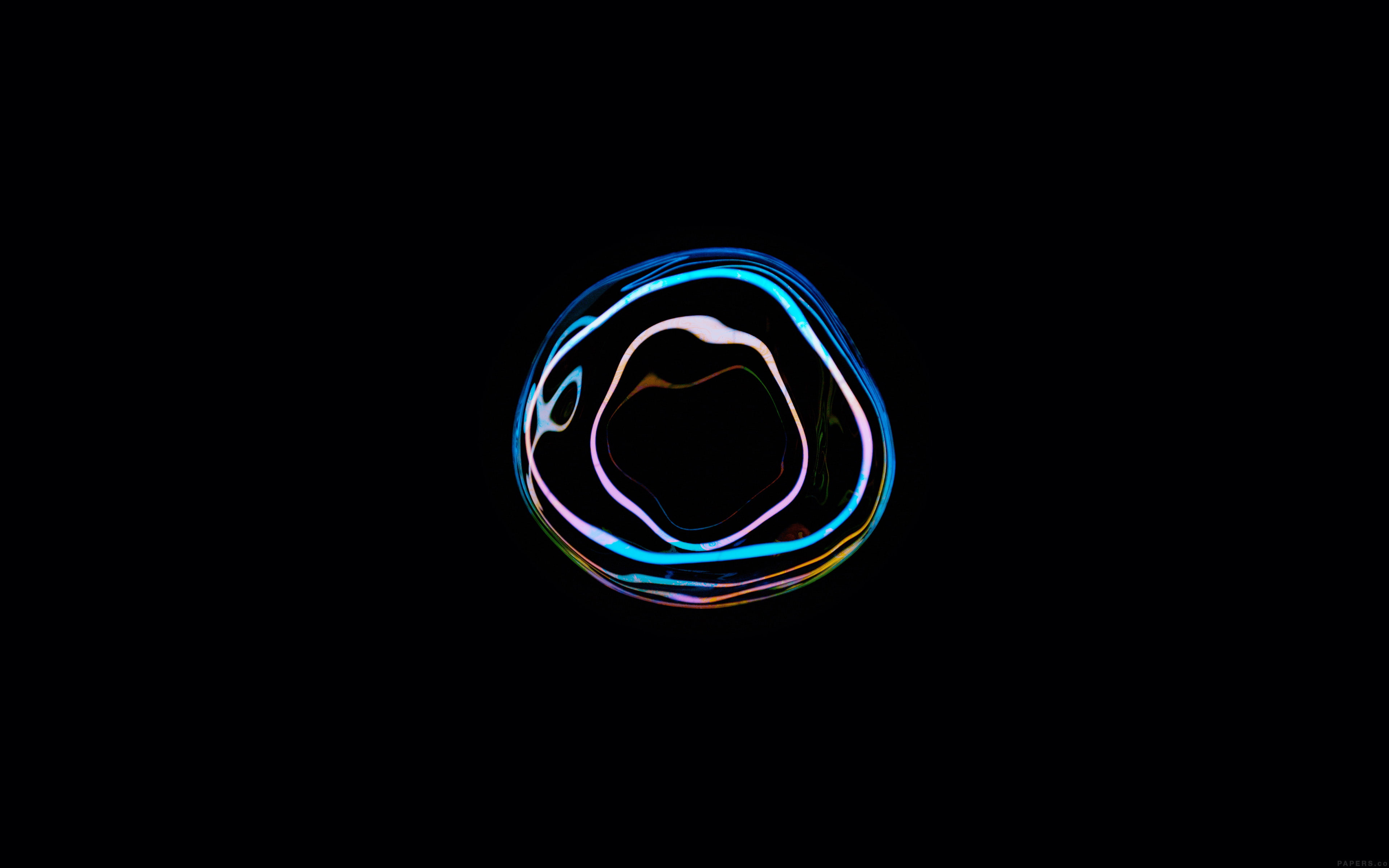 dark, minimal, apple, 4K, art, watch, bubble, HD Wallpaper