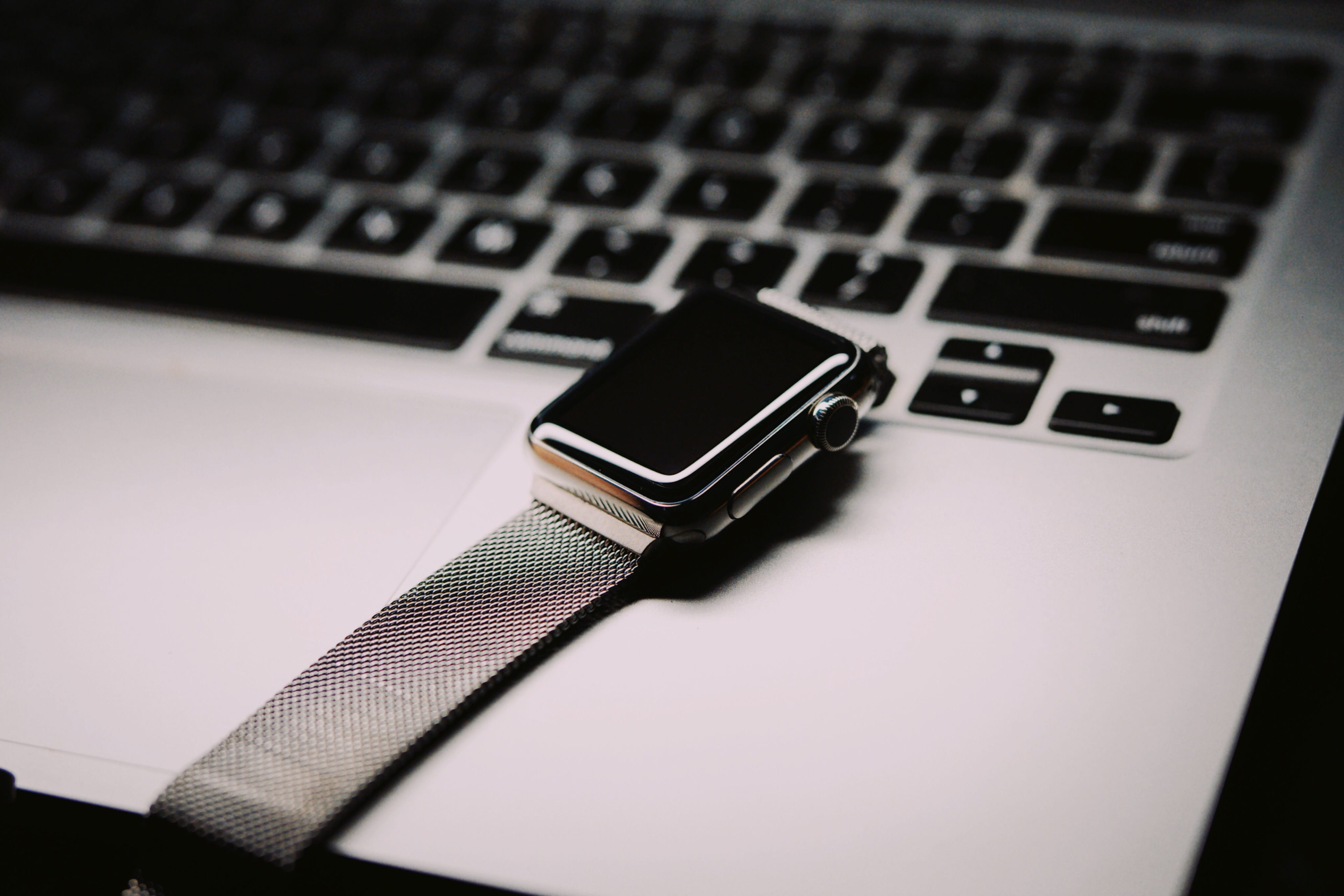 weapon, pc, technology, business, watch, silver colored, cell phone, computer keyboard, phone, silver, wristwatch, portable information device, table, close-up, HD Wallpaper