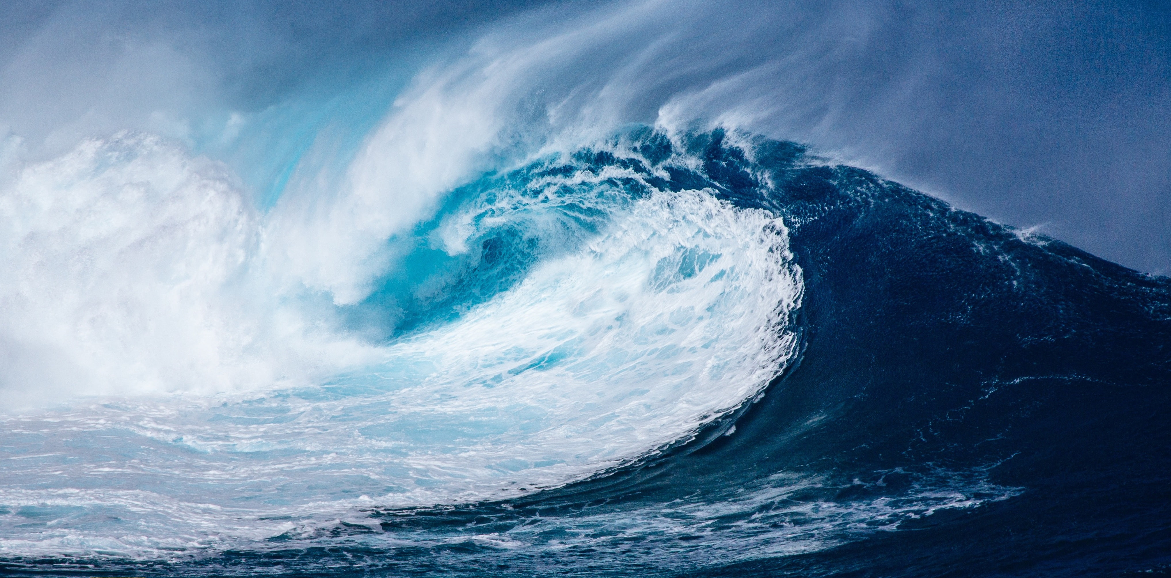 4K, 4K, Tidal waves, HD Wallpaper