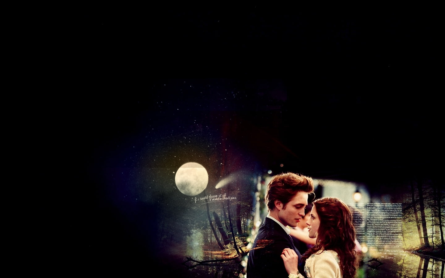 love story, moon, woman, love, man, vampire, 720P, movies, twilight, story, celebrities, HD Wallpaper