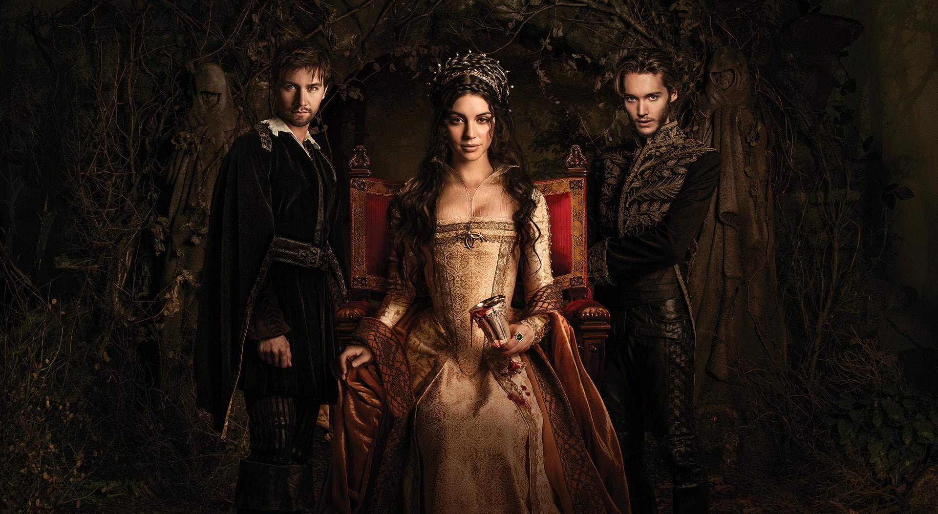 front view, indoors, women, 1080P, fashion, Mary Stuart, Other Movies, France, male, young women, adult, tv, Torrance Coombs, night, tv series, beauty, HD Wallpaper