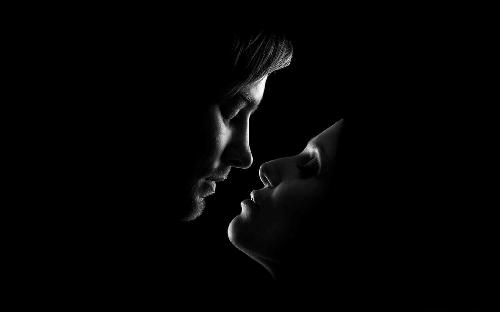 digital, Love, black, copy space, child, kiss, woman, innocence, man, teenager, men, emotion, positive emotion, side view, people, childhood, HD Wallpaper