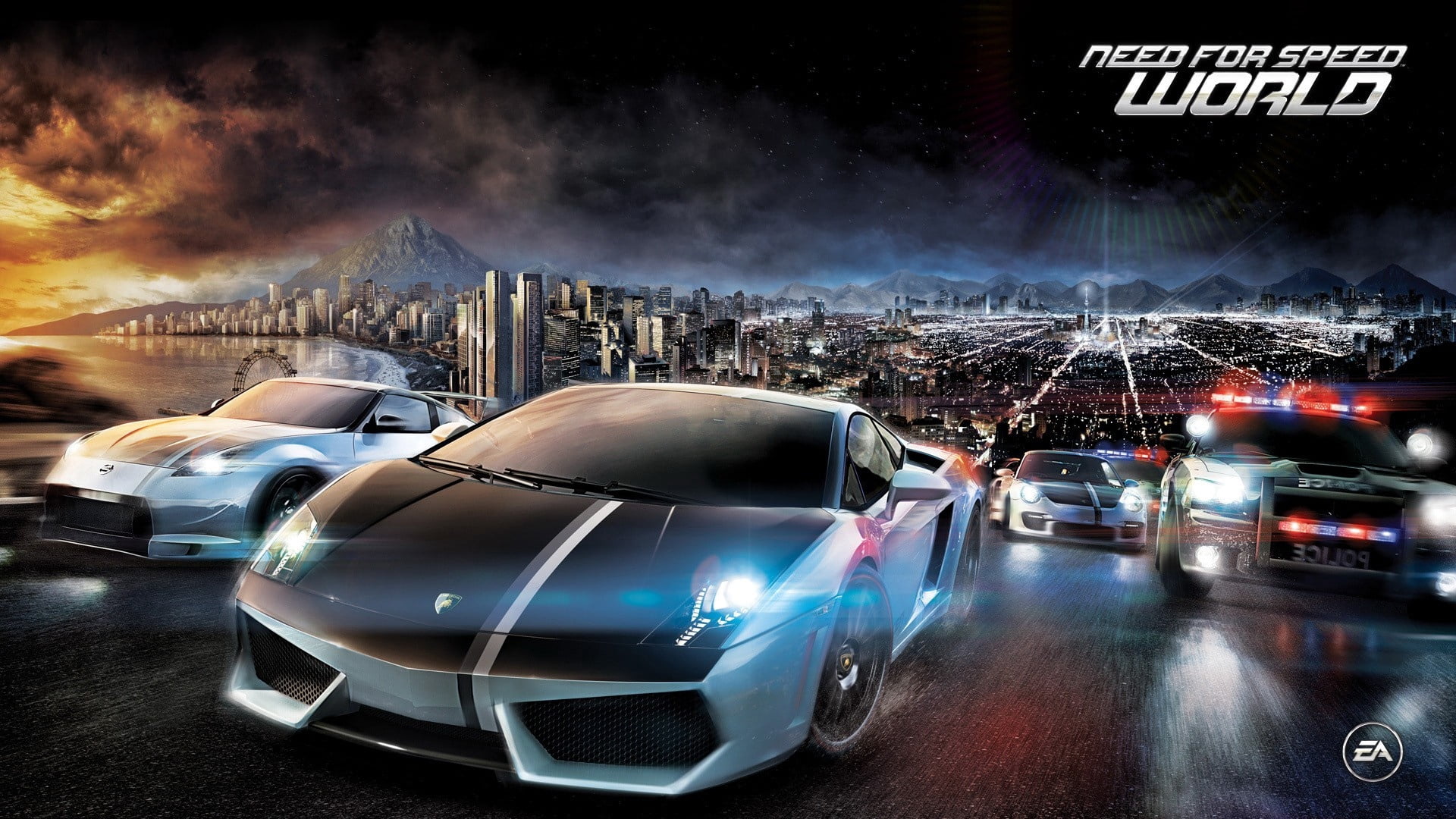 lights, smoke - physical structure, speed, need for speed, urban Scene, architecture, nfs, motion, digital composite, land Vehicle, sports, sport, outdoors, HD Wallpaper