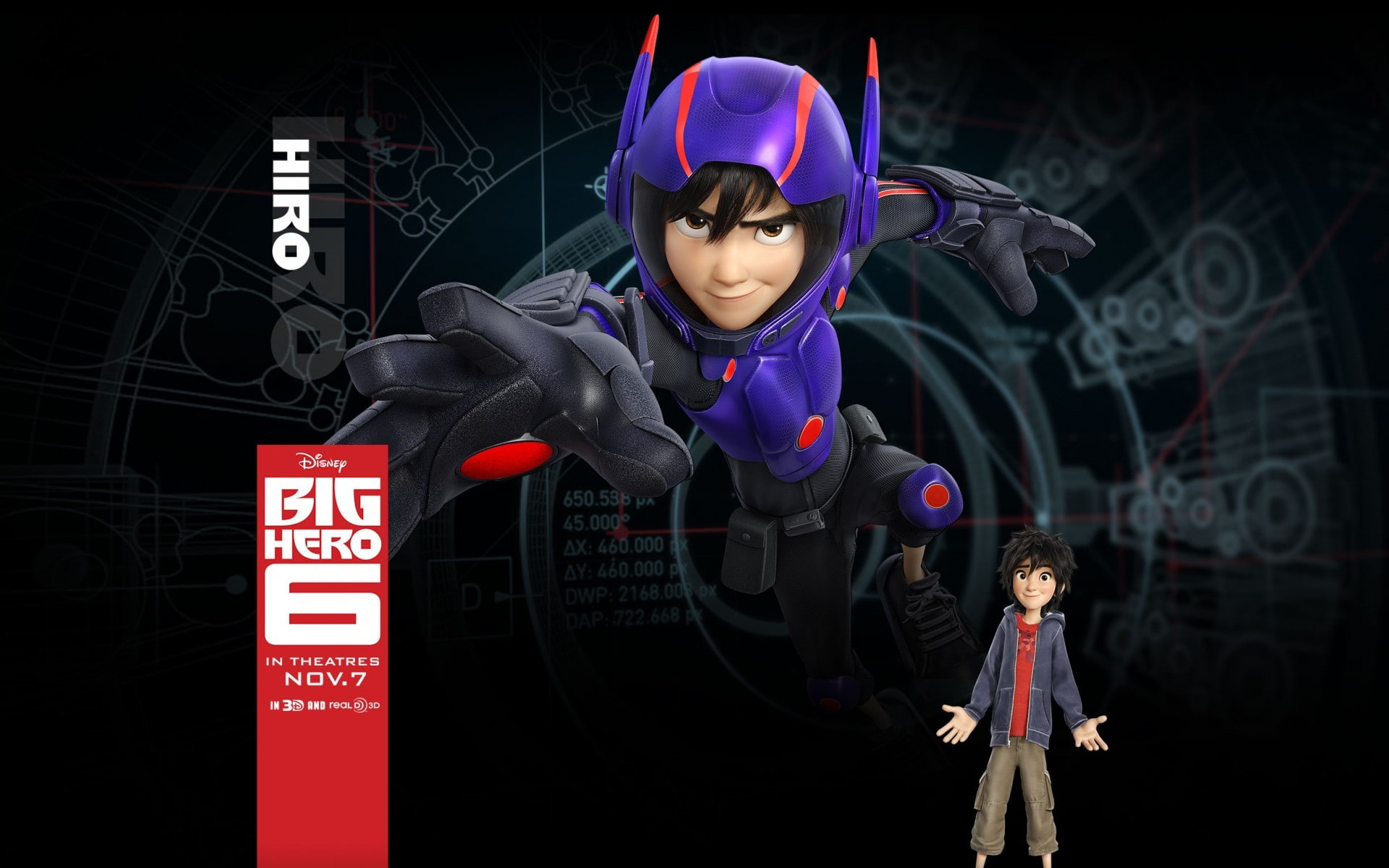 1080P, hiro hamada big hero 6 big hero 6 movies animated movies walt disney disney, HD Wallpaper