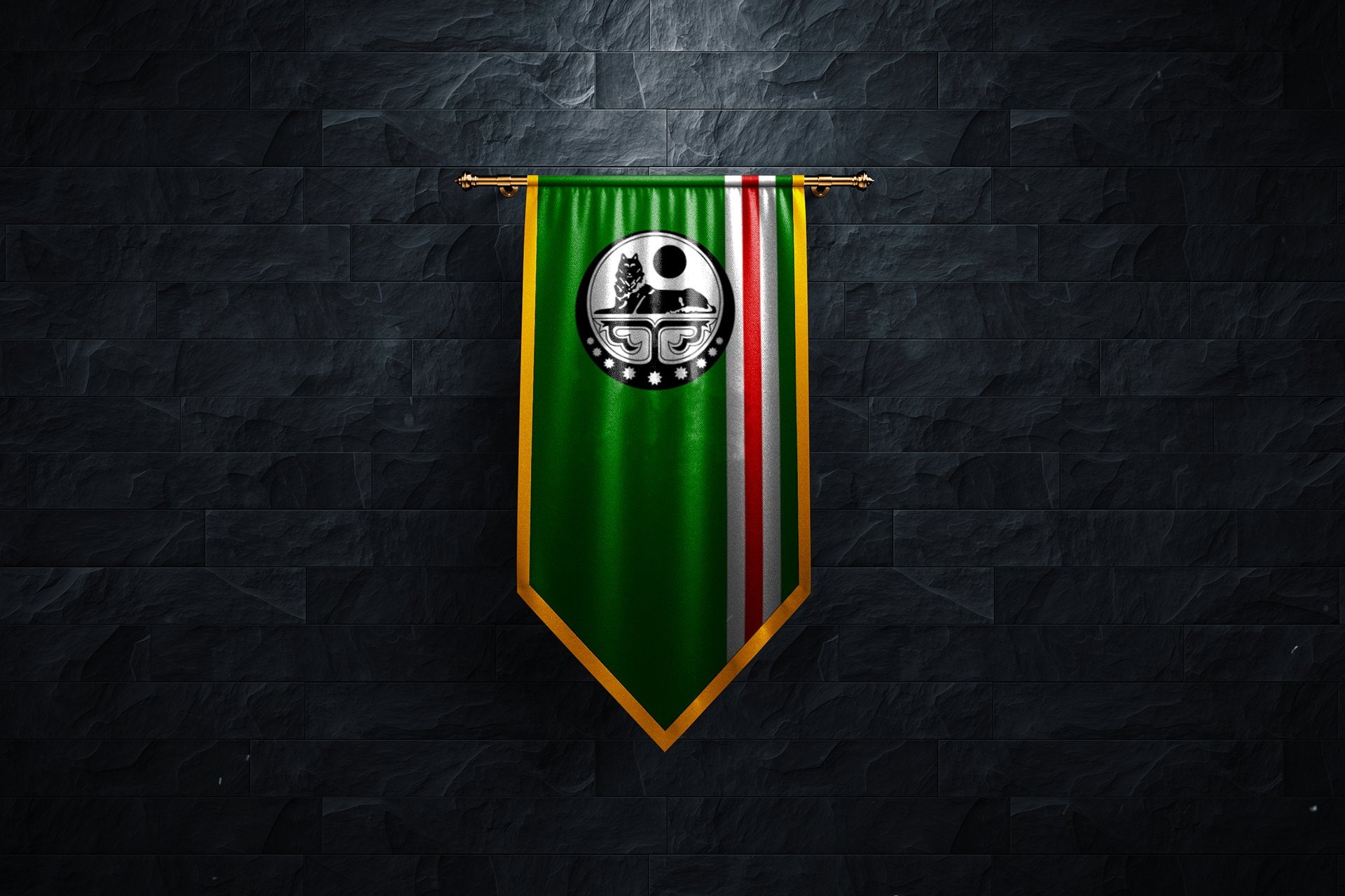 1080P, Misc, Flag of Chechnya, HD Wallpaper