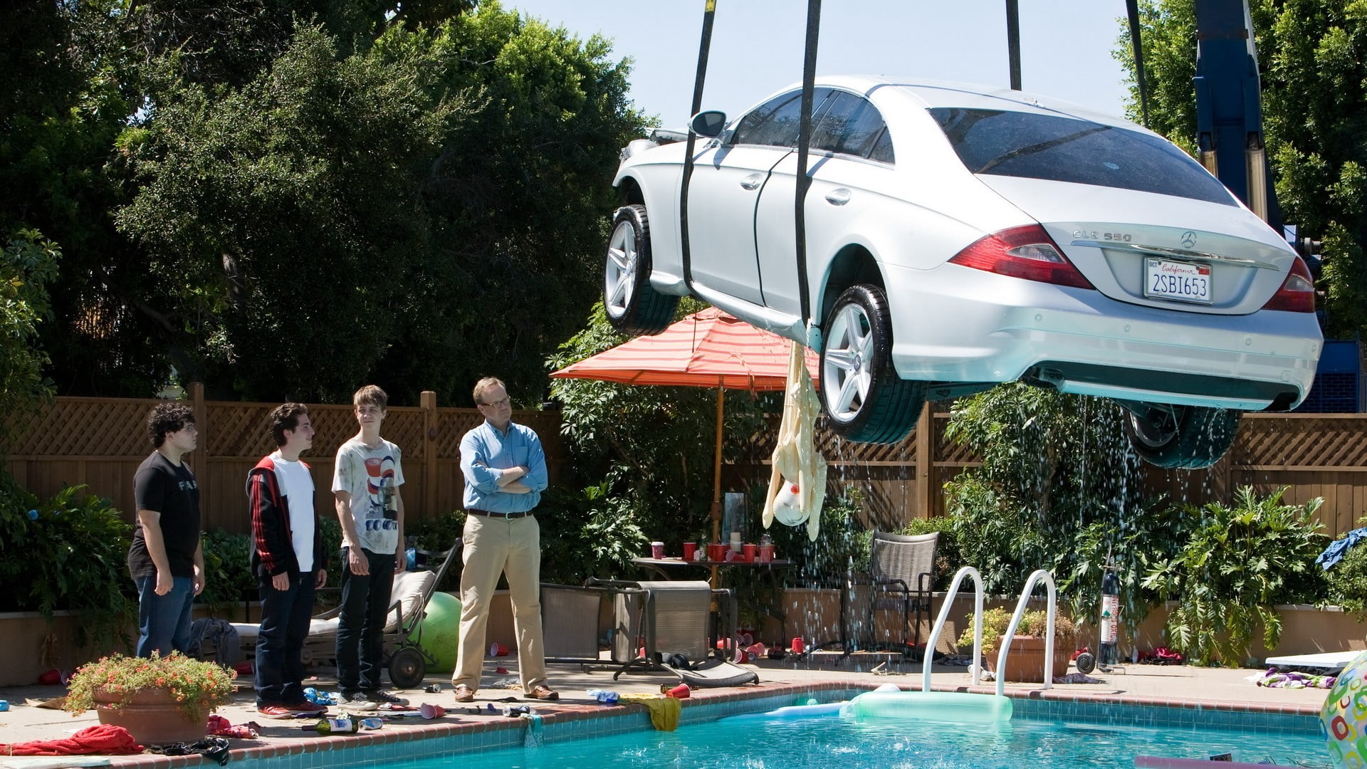 plant, outdoors, lifestyles, tree, pulled, Project X, daytime, water, group of people, real people, 1080P, pool, women, adult, men, land vehicle, transportation, HD Wallpaper