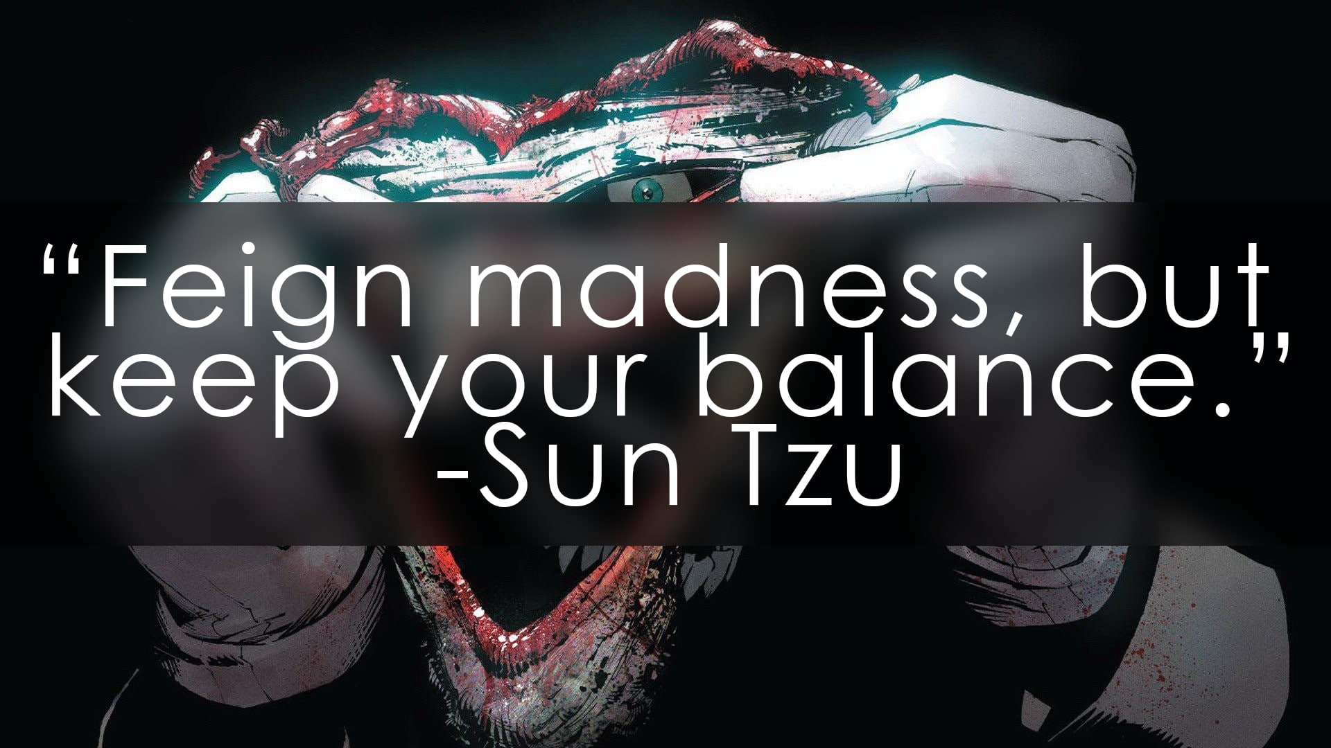capital letter, black background, auto post production filter, outdoors, sun tzu, Joker, quote, white color, representation, DC Comics, sign, warning sign, HD Wallpaper