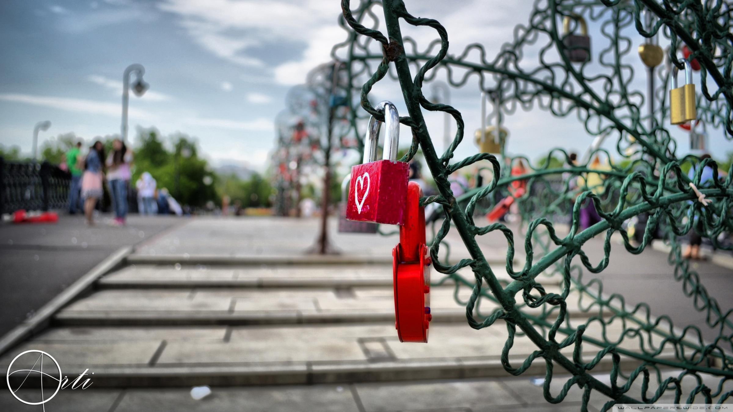 love, valentine, relation, lock, life, hearts, boy and girl, l, ve, 3d and abstract, 1080P, romance, HD Wallpaper