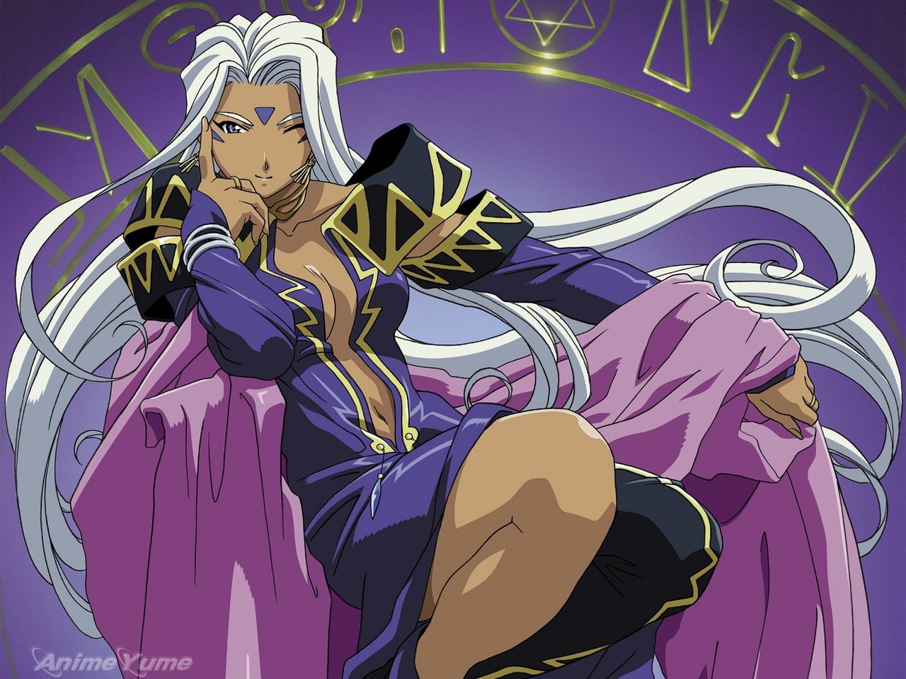 720P, x, ah, anime, hadcrush, art, urd, goddess, always, hd, ve, HD Wallpaper