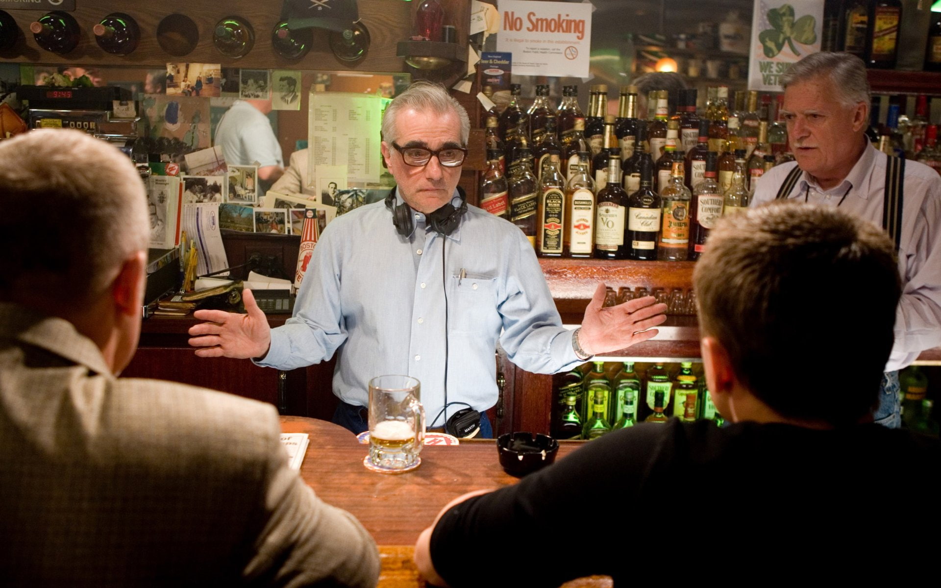 Celebrity, food and drink, drink, 1080P, group of people, Martin Scorsese, headshot, adult, happy hour, alcohol, males, refreshment, mature adult, table, HD Wallpaper