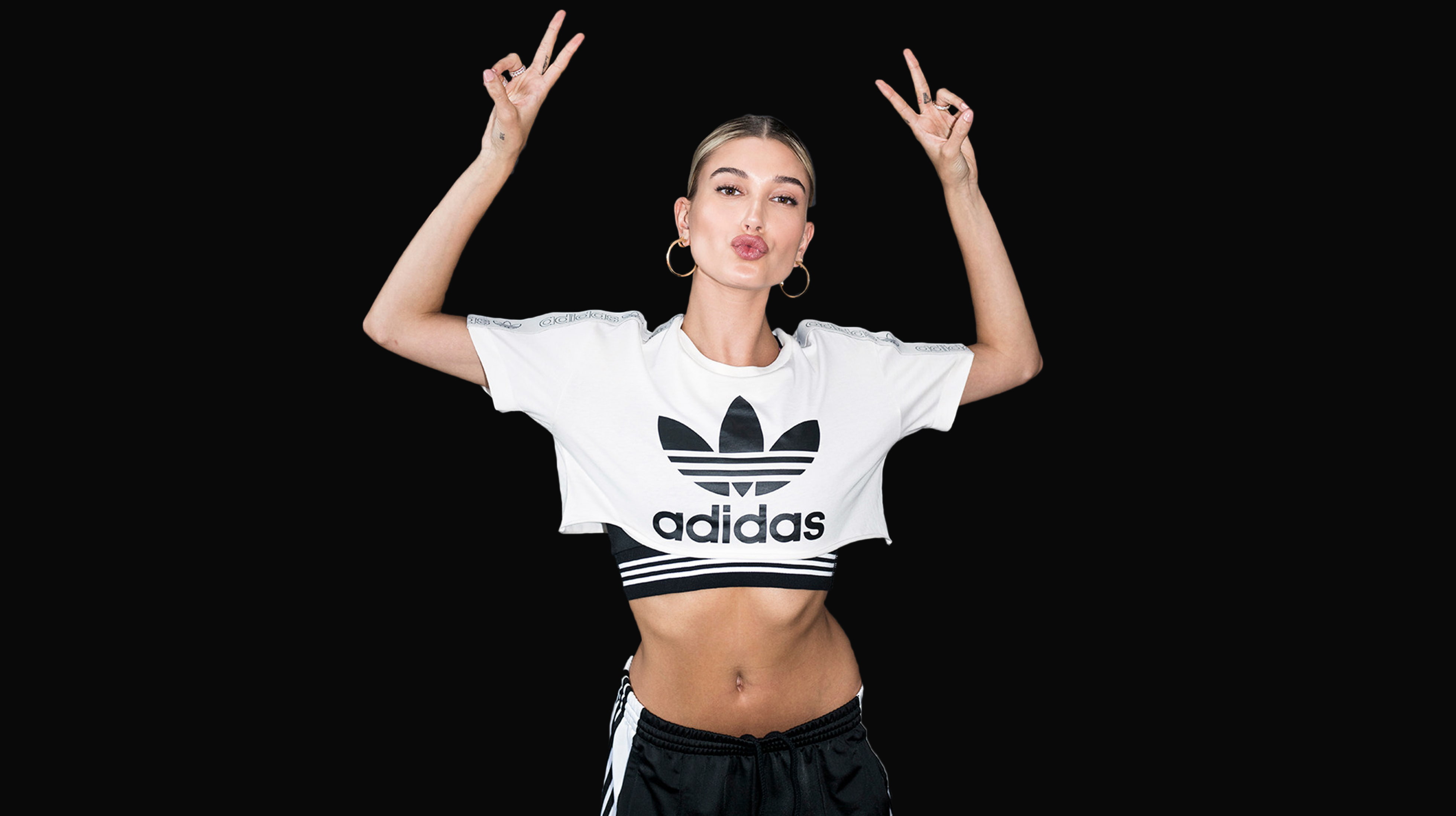 hailey, baldwin, campaigns, adidas, 4K, HD Wallpaper