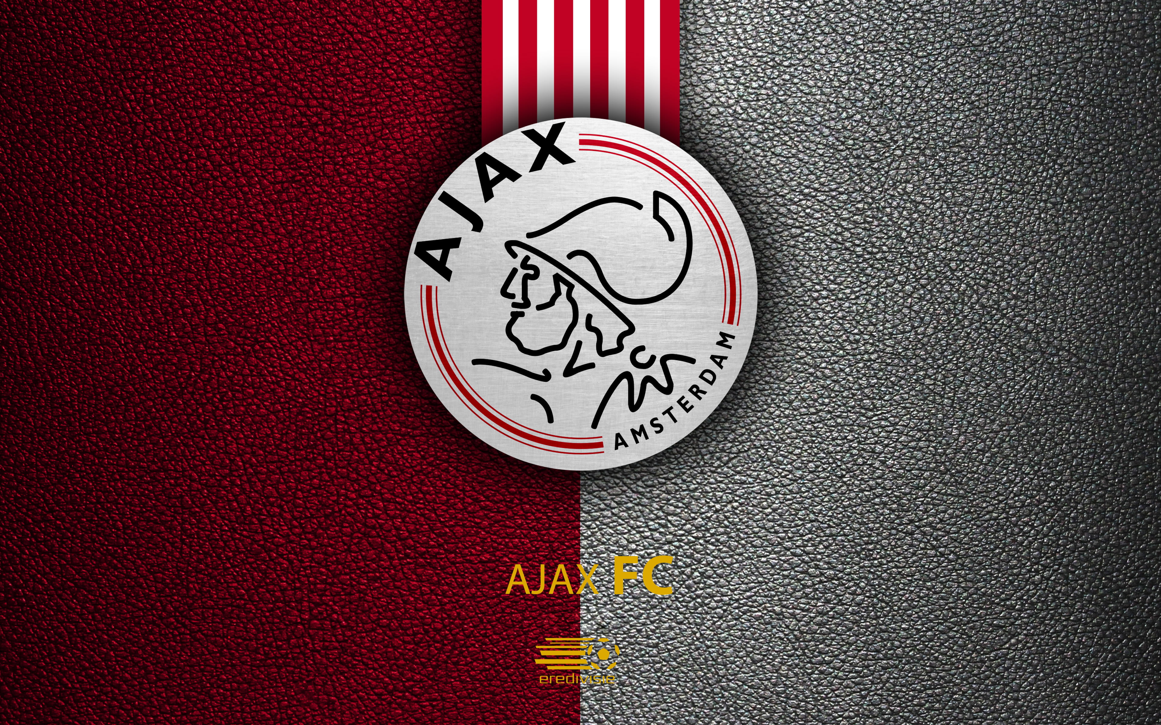 4K, Emblem, AFC Ajax, Logo, Soccer, HD Wallpaper