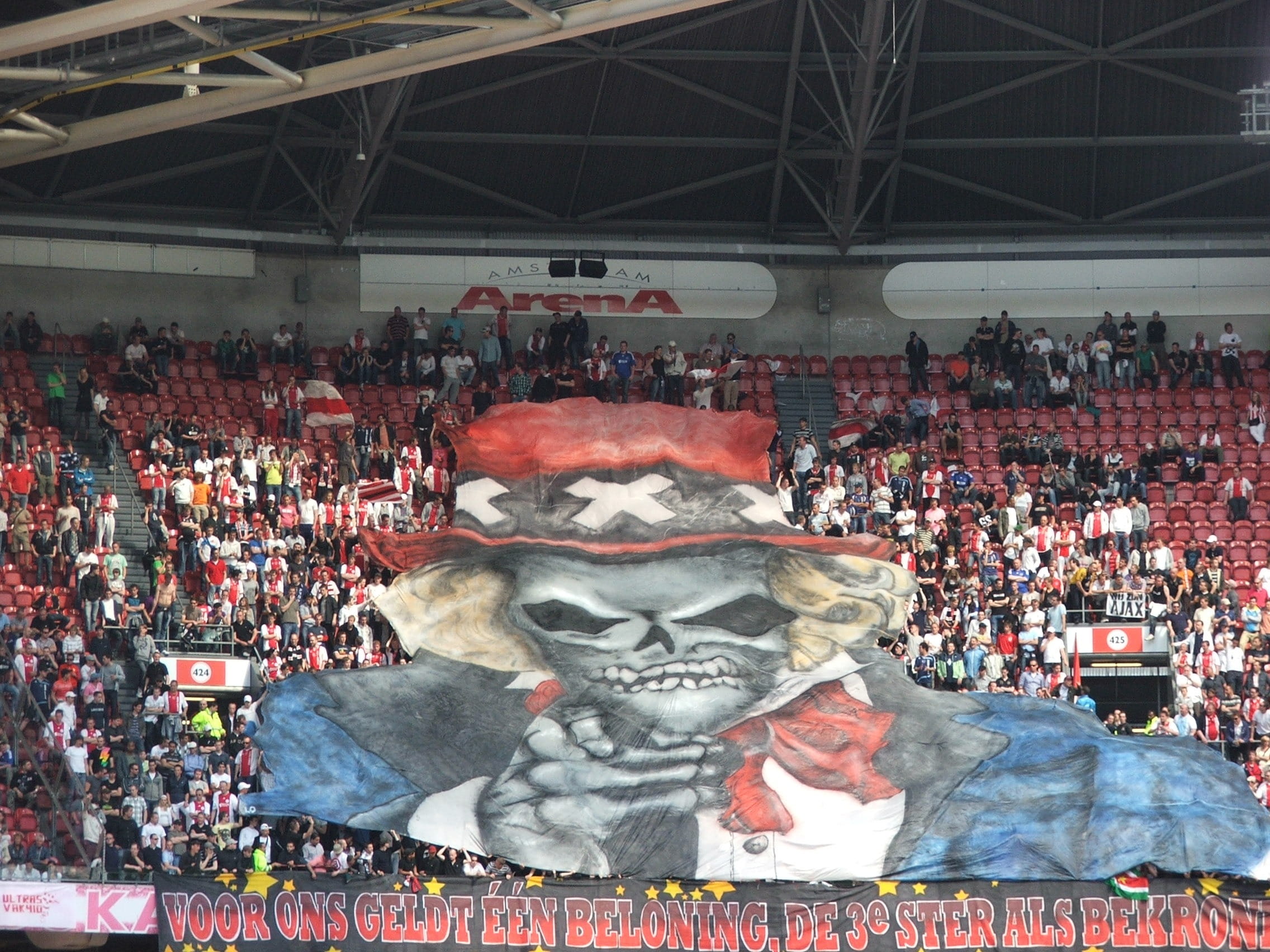 group of people, celebration, leisure activity, sport, adults only, soccer, Football, one man only, crowd, turf, mask, human representation, match, amsterdam arena, HD Wallpaper