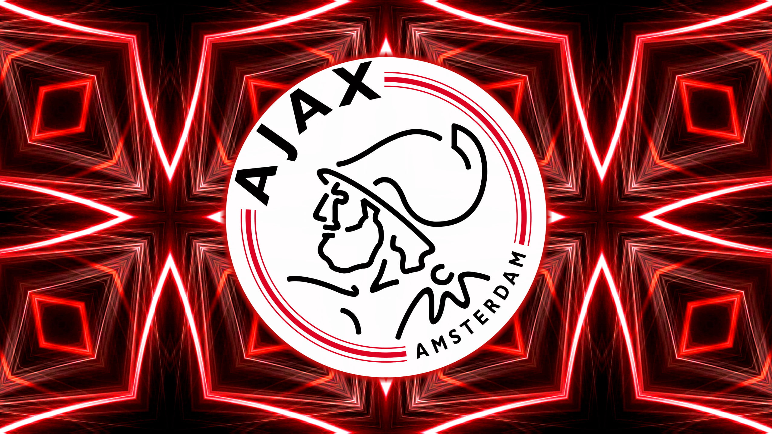 Emblem, Soccer, AFC Ajax, Logo, 2K, HD Wallpaper
