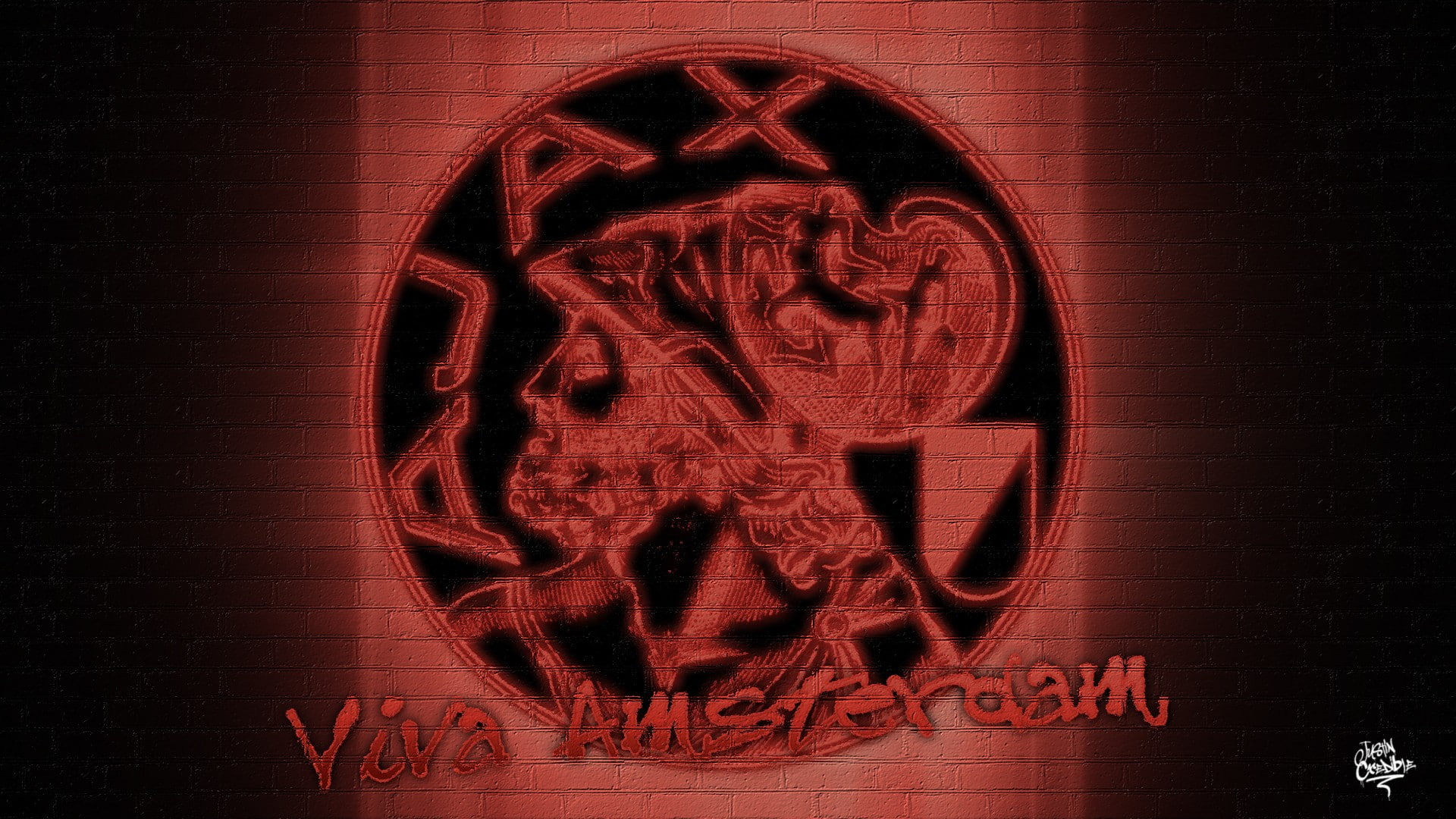 teams, 1080P, art, football, eredivisie, soccer, sports, graffiti, ajax, amsterdam, HD Wallpaper