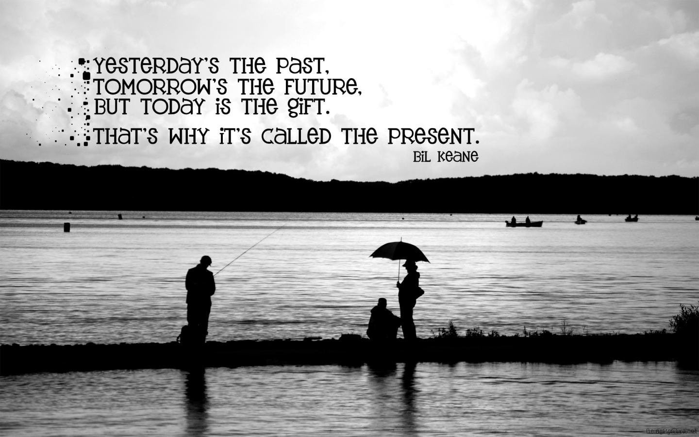 silhouette, art, x, nature, motivation, grayscale, hd, 720P, Quotes, lakes, fishing, HD Wallpaper
