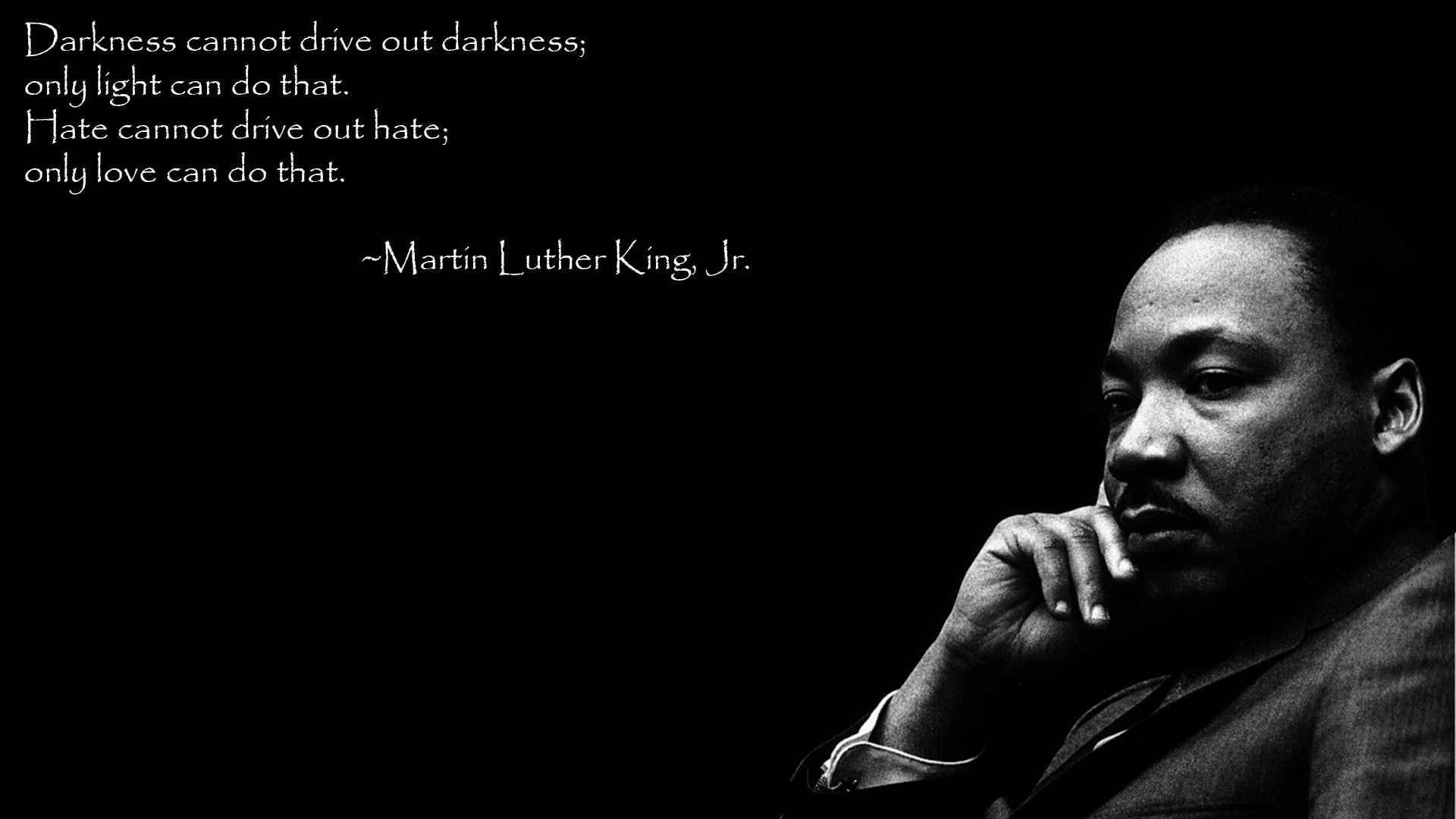 copy space, serious, indoors, sadness, real people, quotes, front view, one person, Luther, depression - sadness, males, black background, lifestyles, contemplation, HD Wallpaper