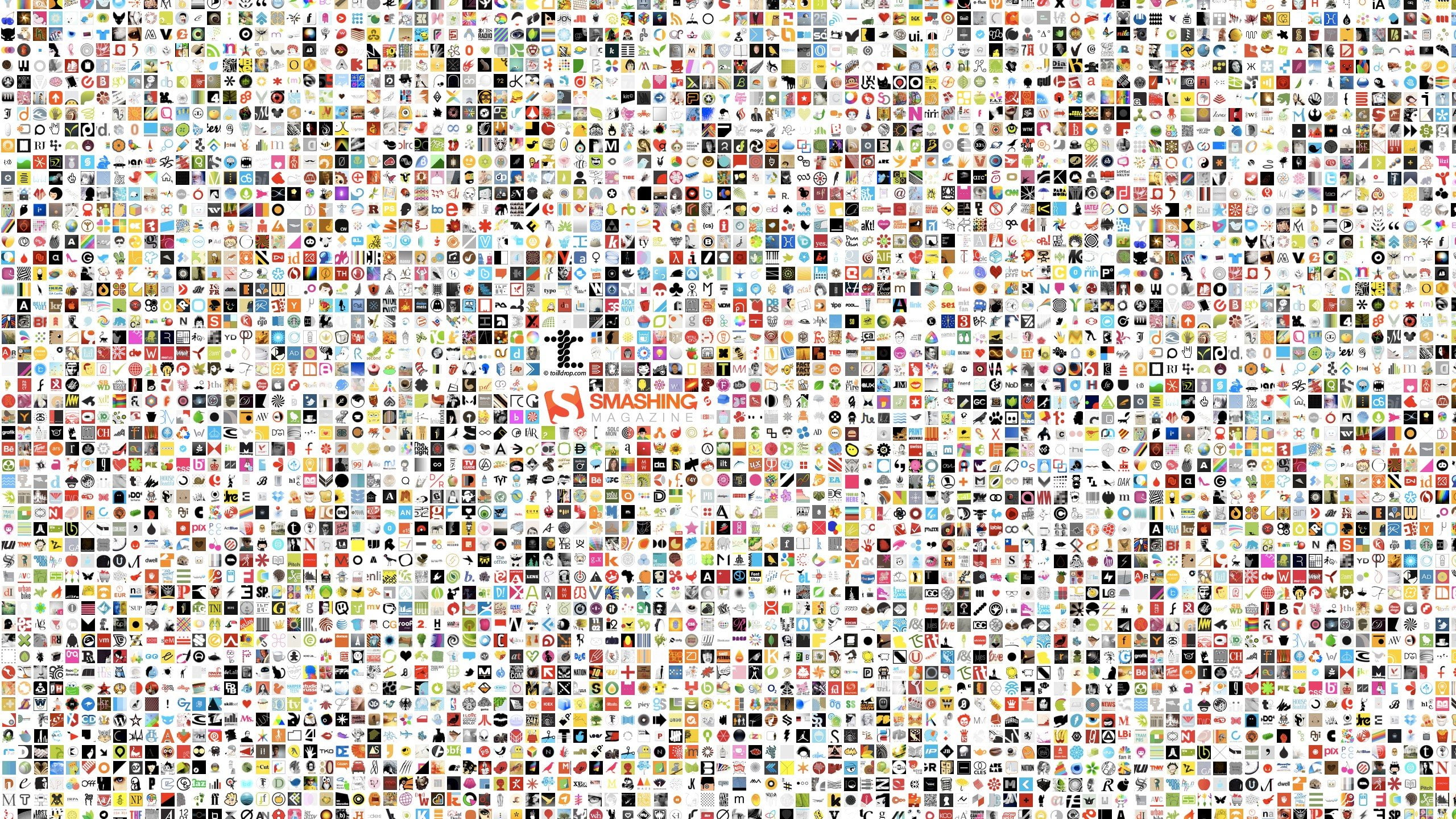 2K, magazine, smash, twitter, mosaic, icons, smashing, collage, HD Wallpaper