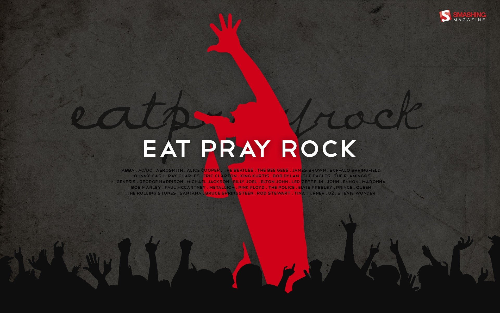 rocks, magazine, silhouettes, 1080P, music, audience, rock, backgrounds, smashing, HD Wallpaper
