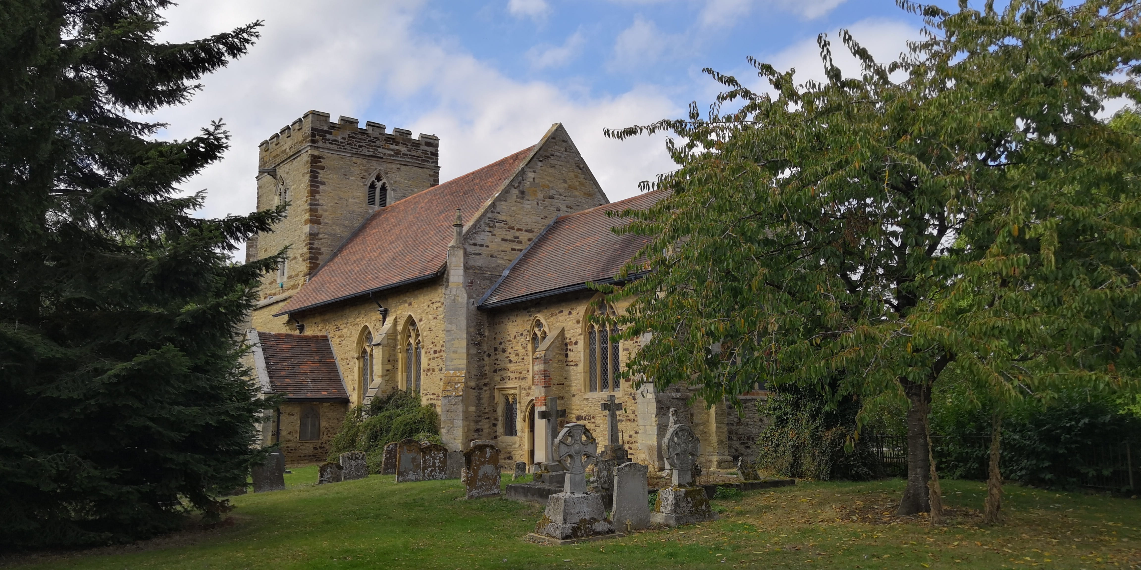 tree, christianity, old, nature, cloud - sky, architecture, sky, building, cemetery, religion, place of worship, growth, history, day, house, landscape, HD Wallpaper