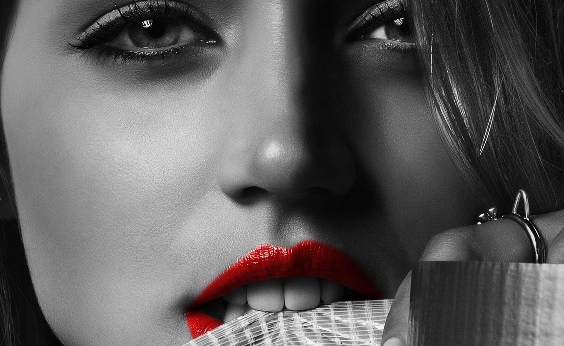 beauty, young women, nail, young adult, adult, one person, body part, red, human body part, women, make-up, beautiful woman, close-up, headshot, females, HD Wallpaper