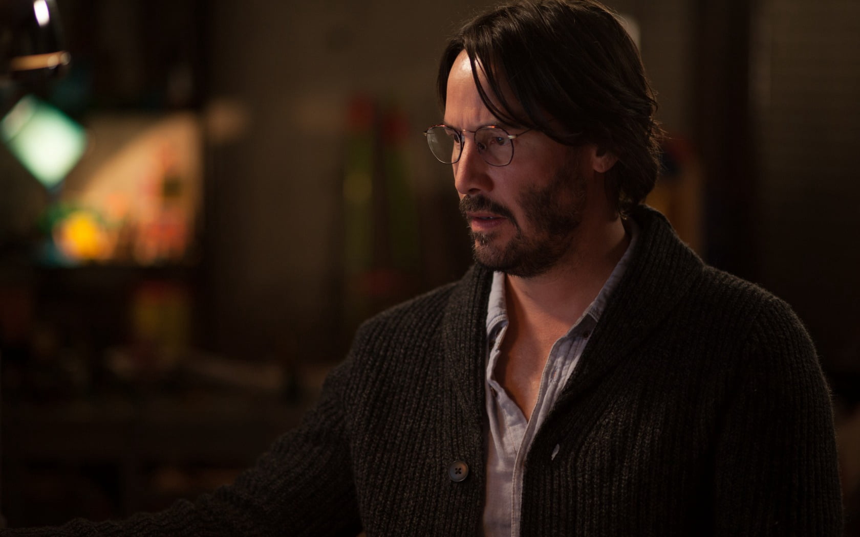 knock knock, reeves, one Person, only Men, looking, contemplation, casual Clothing, copy Space, happiness, occupation, keanu, close-up, beard, smiling, HD Wallpaper
