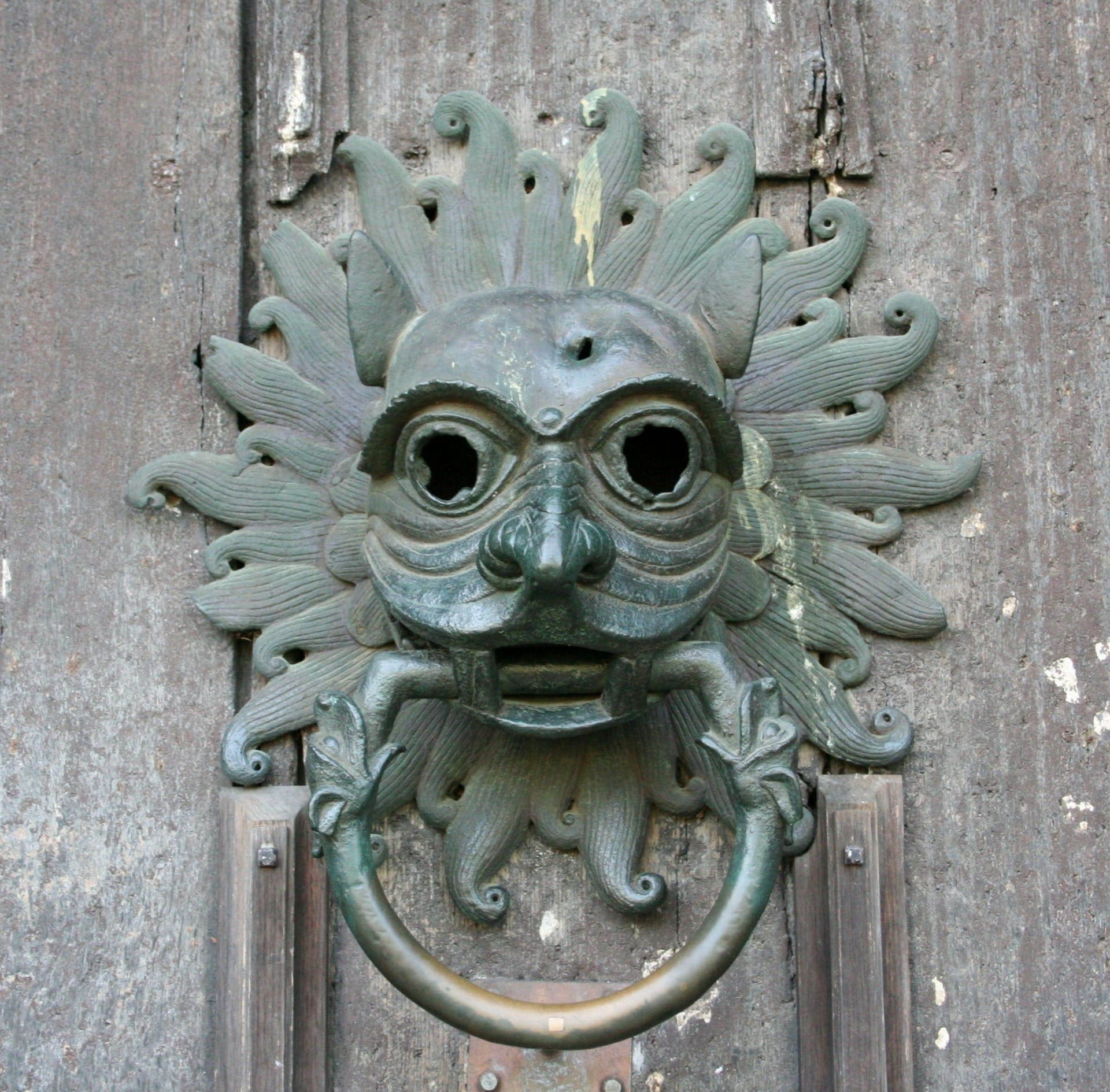 Door, creativity, day, sculpture, craftsmanship, old, wall - building feature, outdoors, Brass, ornate, vintage, handle, carving - craft product, safety, HD Wallpaper