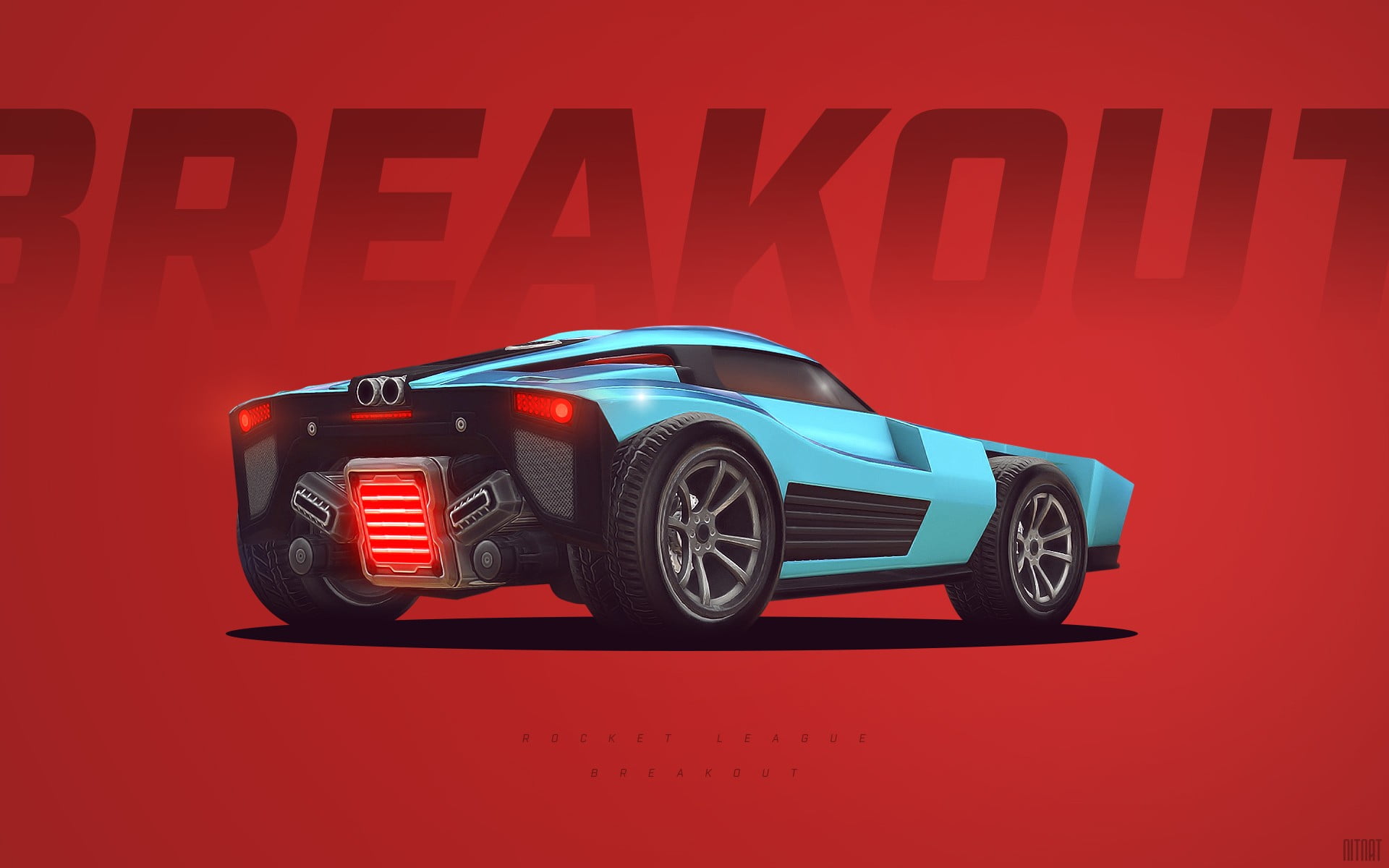racecar, speed, sign, land vehicle, Rocket League, render, transportation, western script, text, video games, three dimensional, studio shot, Breakout, HD Wallpaper
