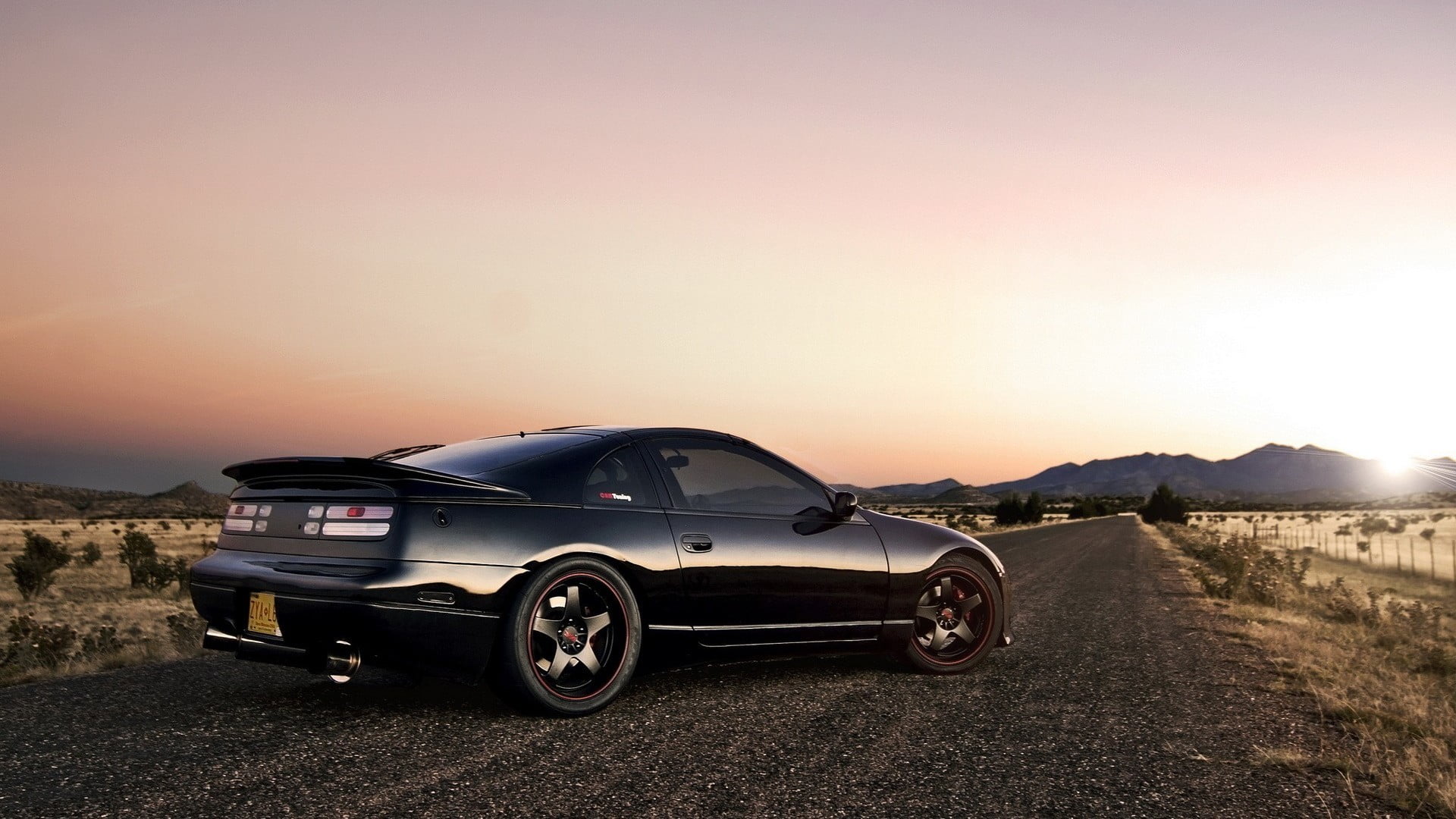 mode of transportation, outdoors, sky, car, coupe, non-urban scene, remote, transportation, cast, black, scenics - nature, die, sunlight, motor vehicle, HD Wallpaper