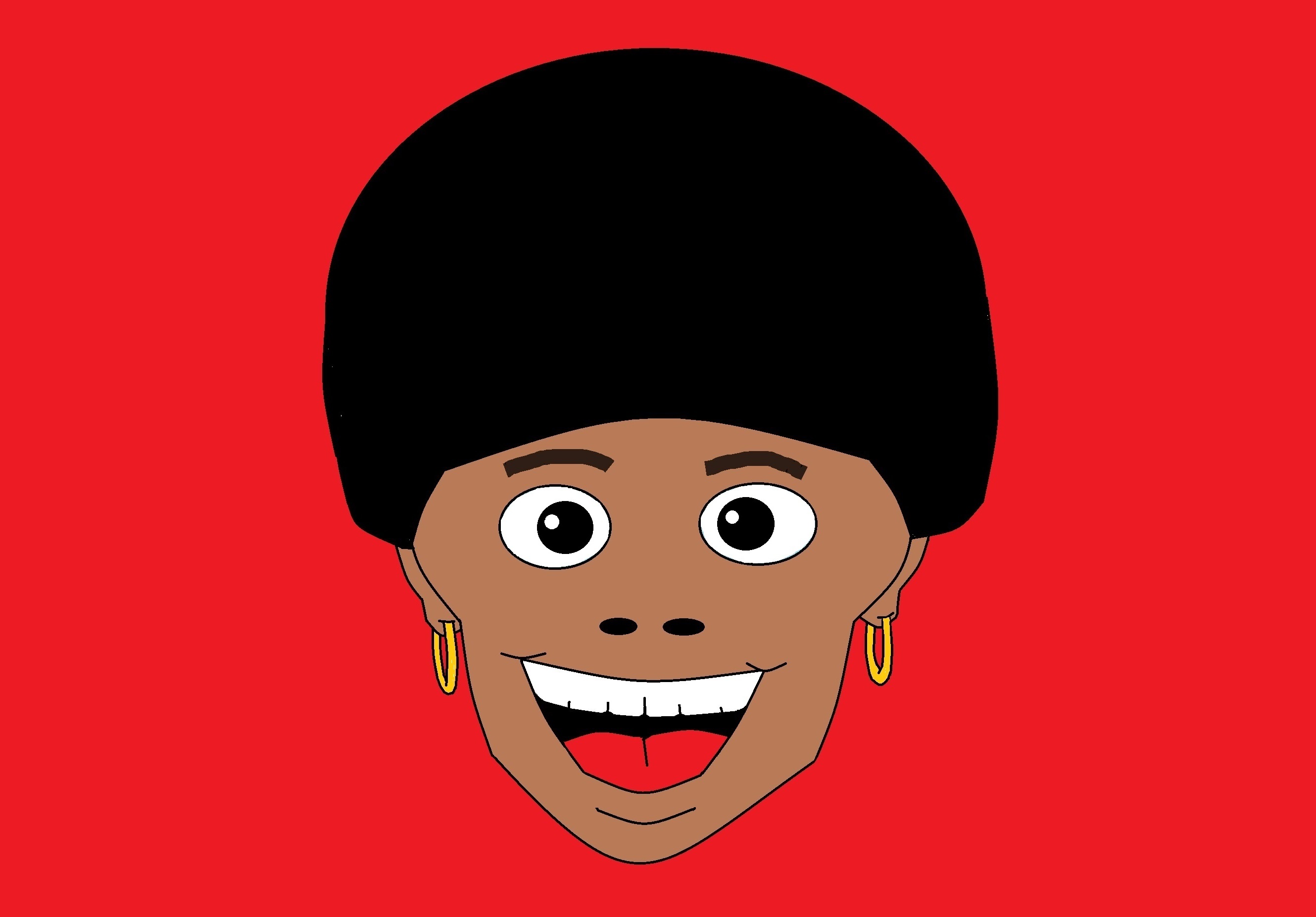 creativity, facial Expression, 2K, jovial, mask, cut out, people, celebration, red, illustration, funky, humor, portrait, studio shot, fun, cartoon, colored background, HD Wallpaper