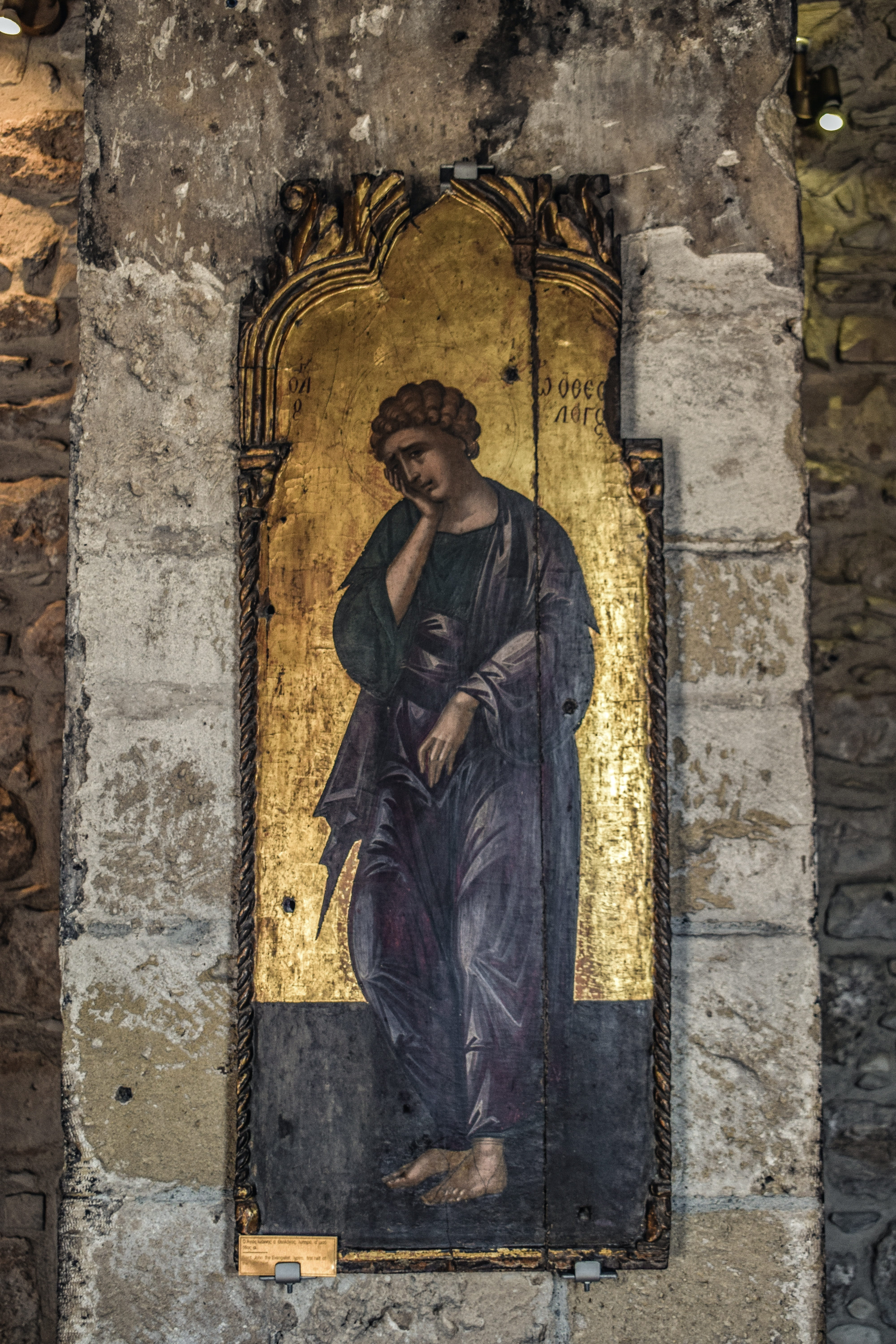 kiti, 5K, female likeness, building, craft, no people, byzantine, angeloktisti, religion, art and craft, building exterior, cyprus, john the theologian, Phone HD Wallpaper
