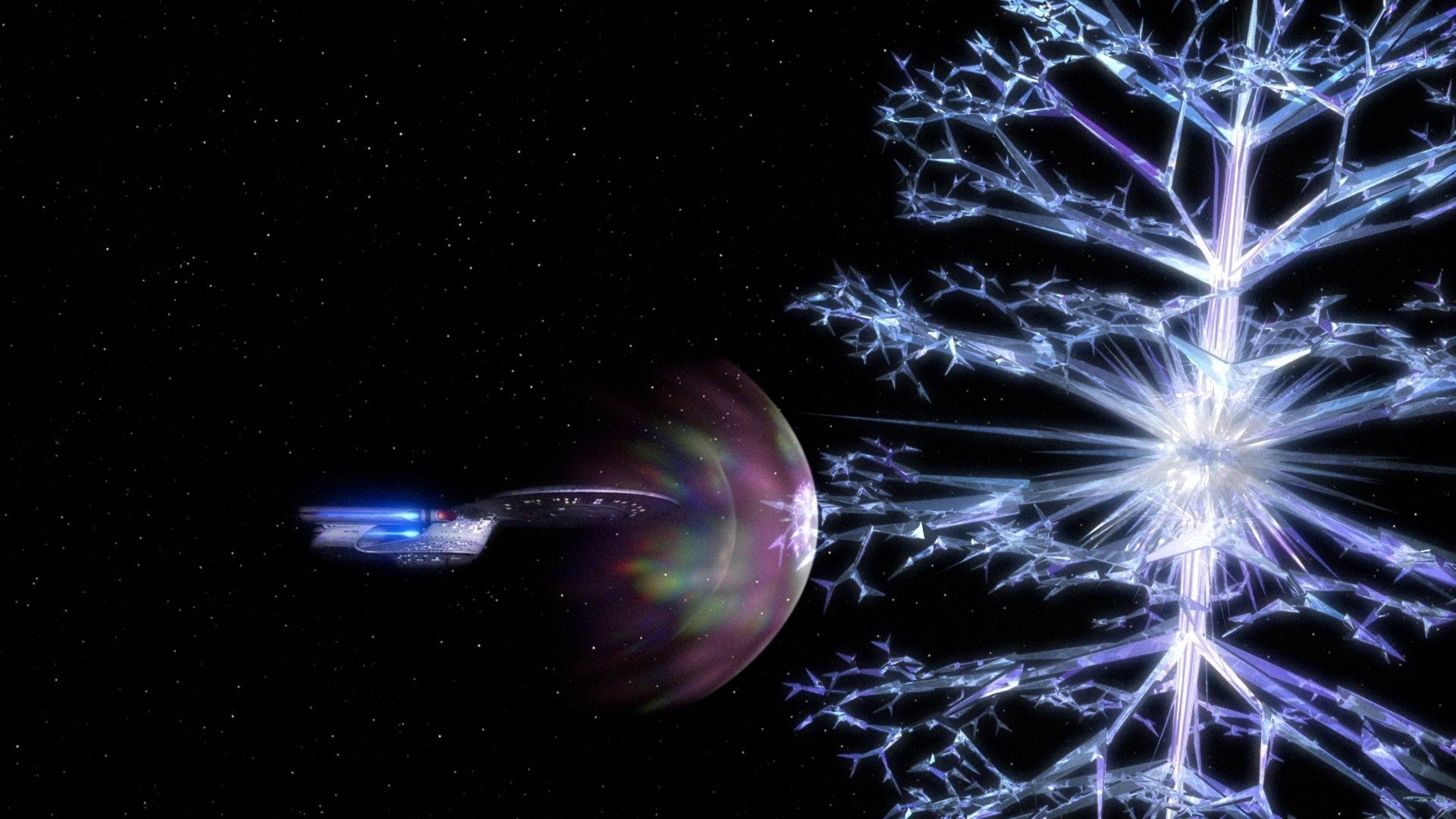 Star Trek: The Next Generation, Crystalline Entity, Star Trek, 1080P, USS Enterprise (NCC-1701D), HD Wallpaper