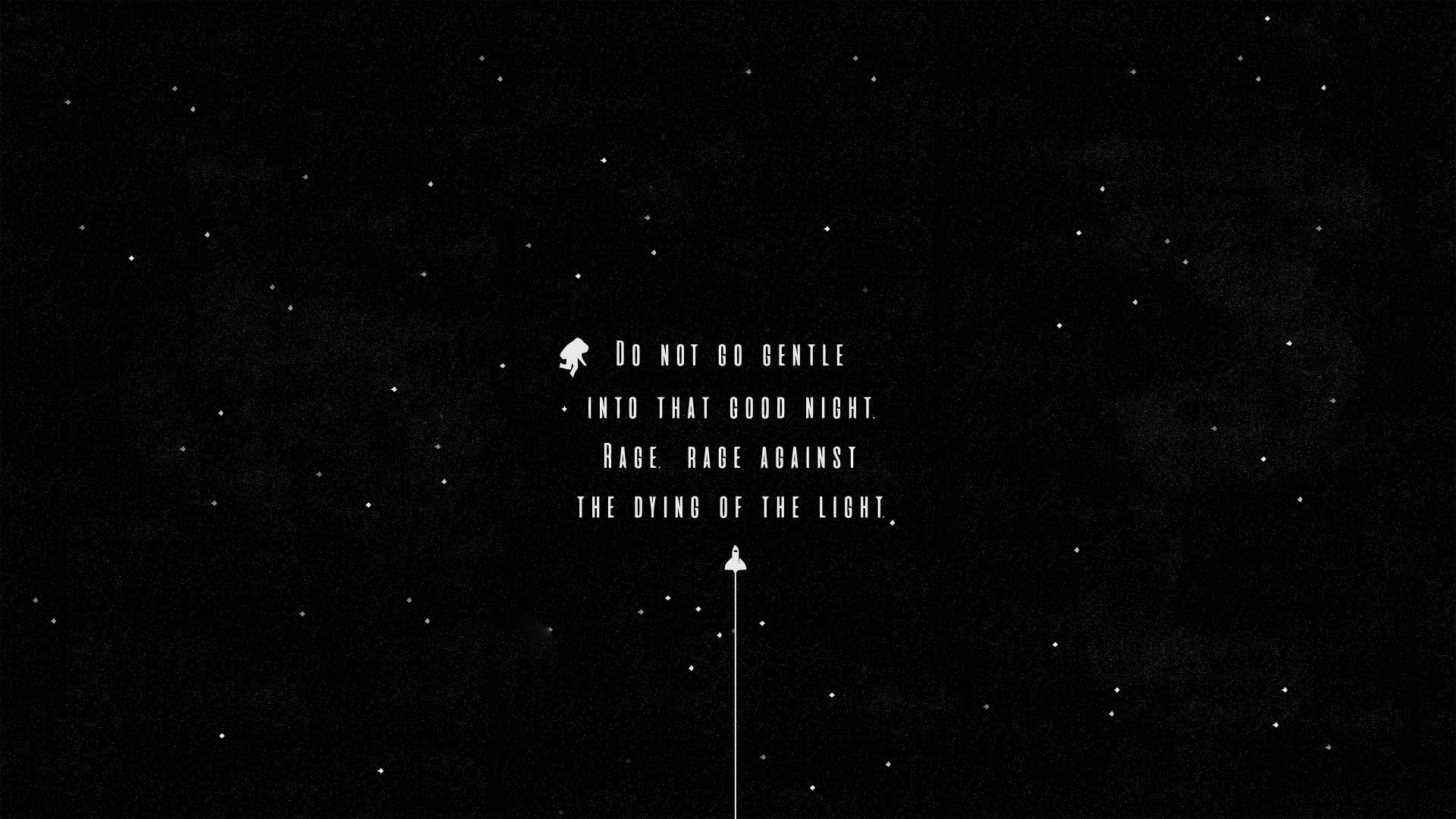 black, built structure, dark, outdoors, sky, quote, overlay, communication, copy space, architecture, building exterior, sign, western script, stars, night, HD Wallpaper