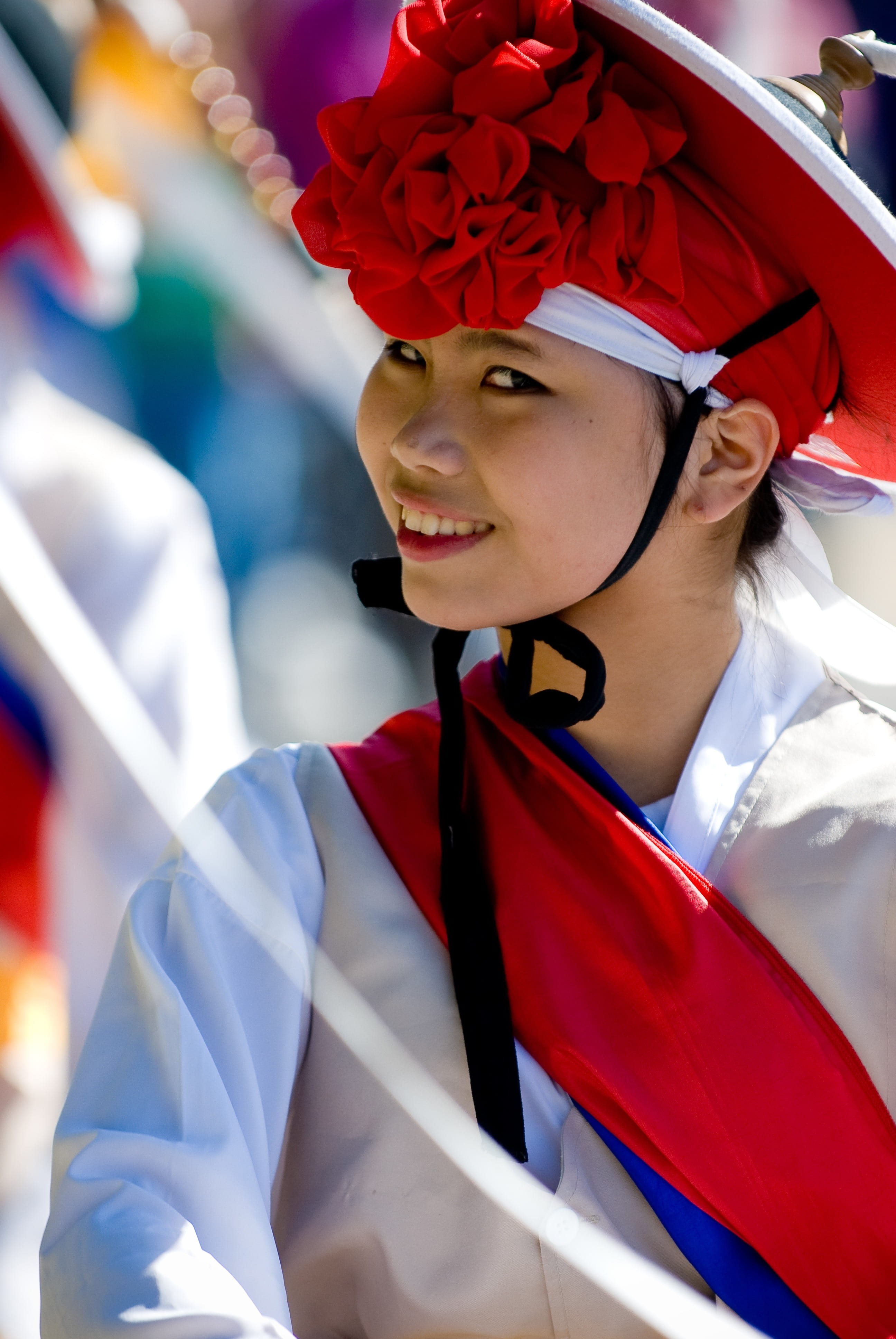 solemnly, clothing, tradition, uniform, portrait, real people, women, smile, beautiful woman, focus on foreground, young women, one person, festival, decorated, Phone HD Wallpaper