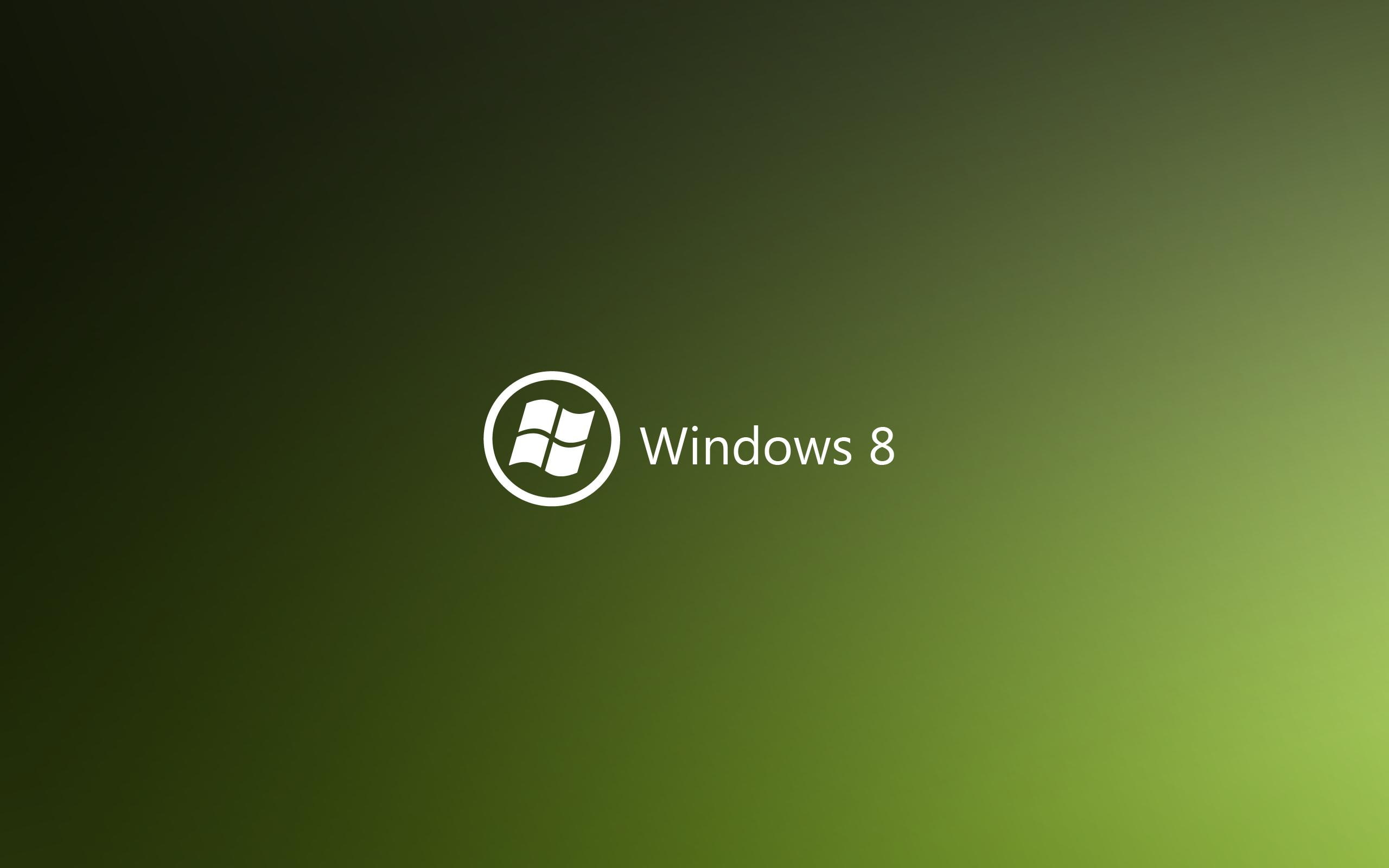 windows 8, brand and logo, 2K, green, windows, dark, HD Wallpaper