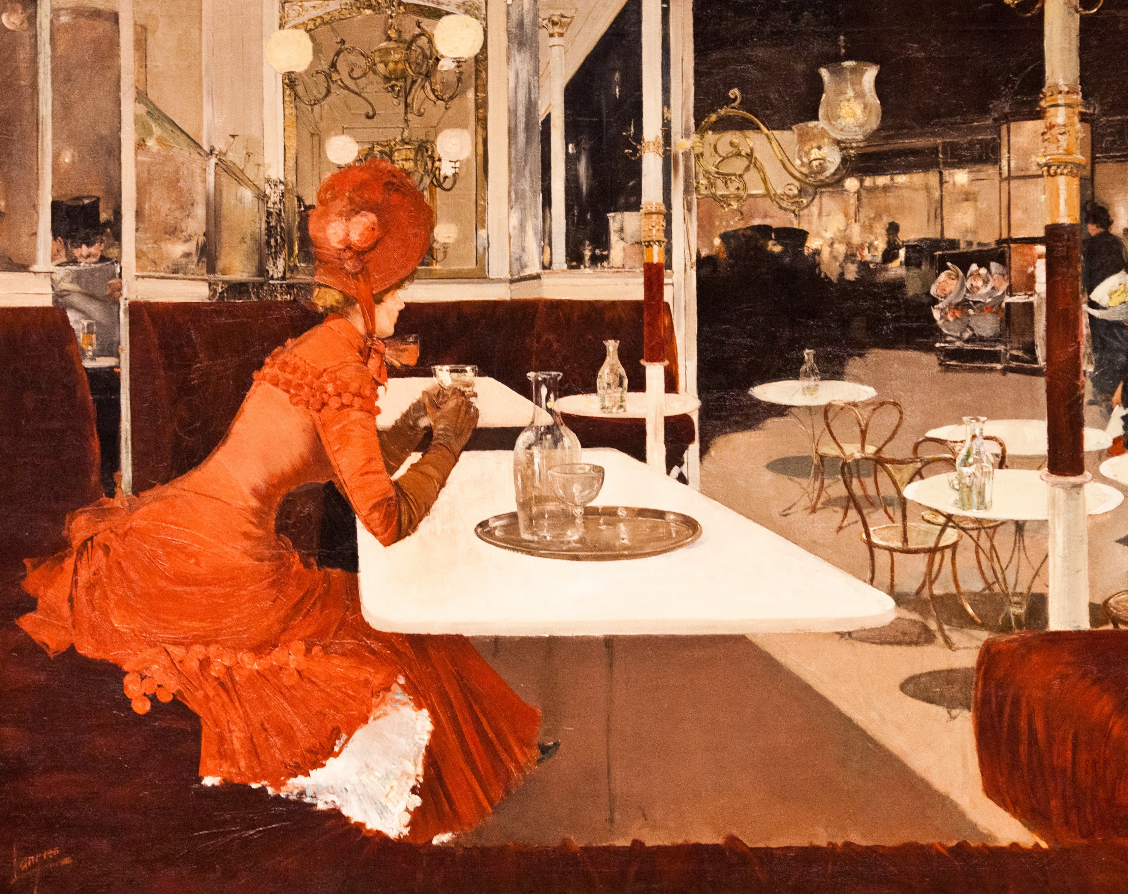 orange, home interior, table, architecture, Cook County, Art Institute Chicago, indoors, Windy City, Art Institute, illinois, traditional, United States of America, HD Wallpaper
