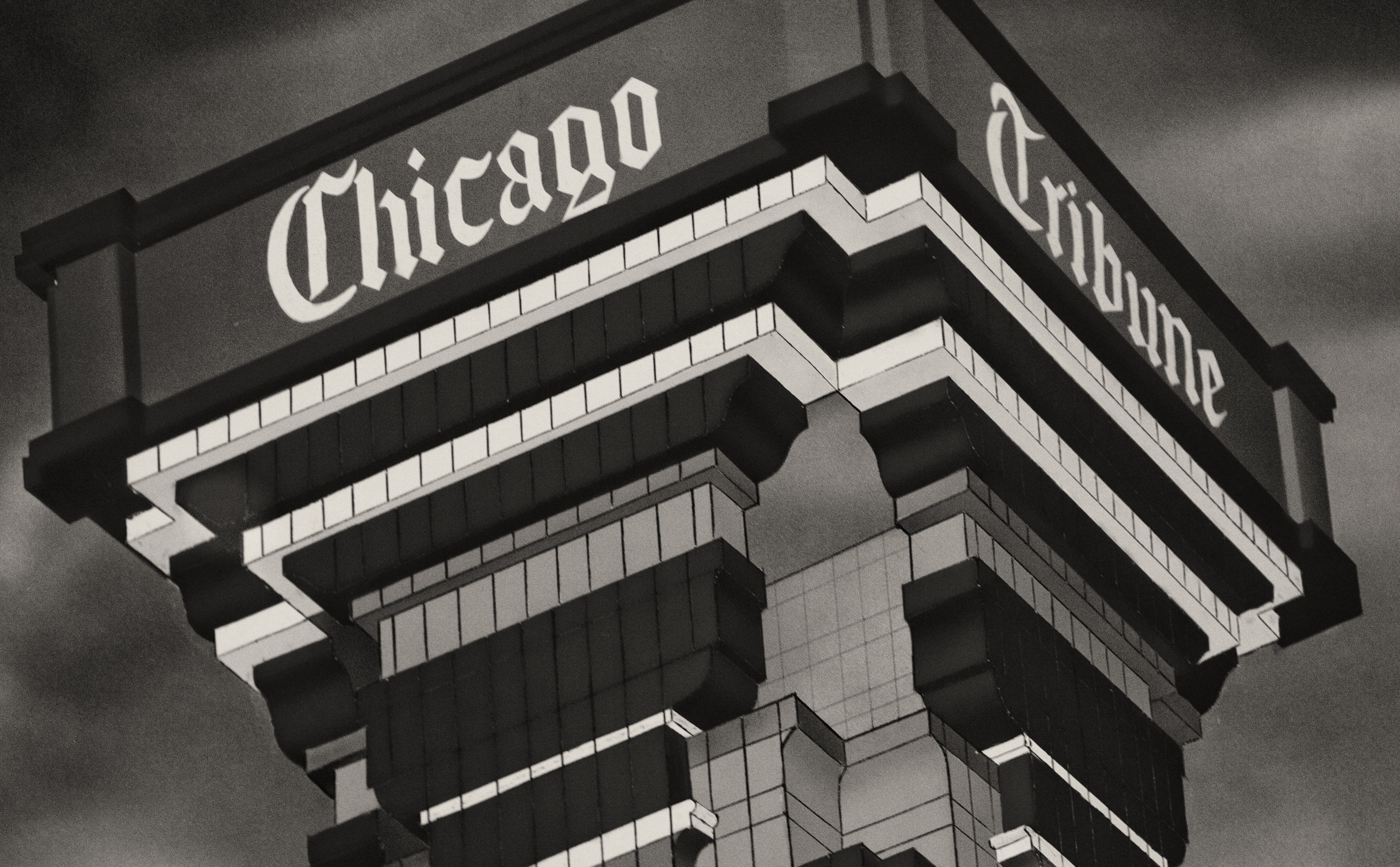 Cook County, built structure, Chicagoland, Vintage, sky, building exterior, United States of America, Chicago Art Institute, capital letter, text, tribune, HD Wallpaper