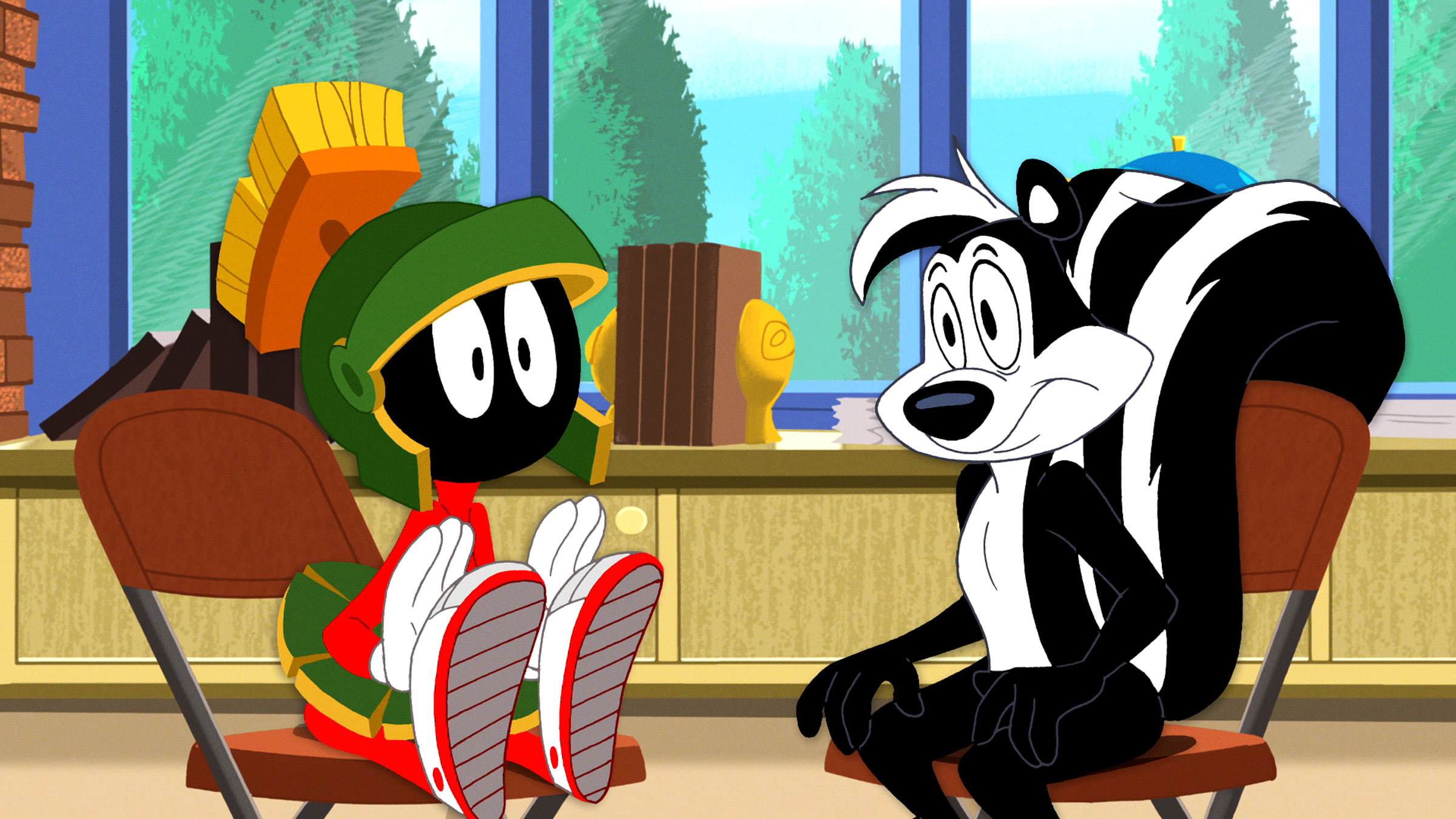 comedy, pew, animation, 1080P, marvin, looney, french, tunes, family, martian, pepe, 1pepepew, france, HD Wallpaper