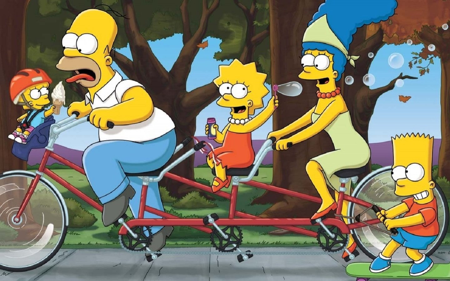 Lisa Simpson, The Simpsons, Homer Simpson, Marge Simpson, 720P, Maggie Simpson, Bart Simpson, HD Wallpaper