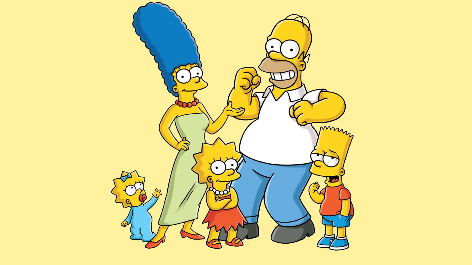 The Simpsons, Lisa Simpson, 1080P, Marge Simpson, Maggie Simpson, Homer Simpson, Bart Simpson, HD Wallpaper