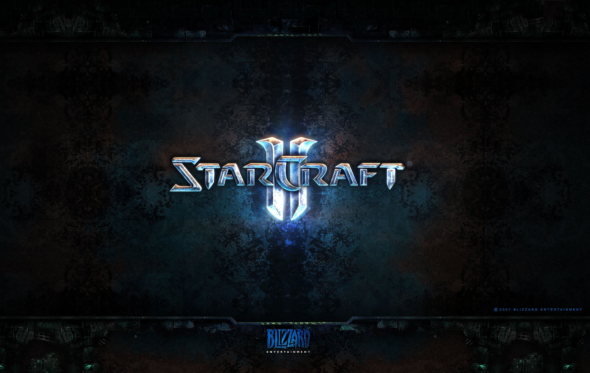 Starcraft II, western script, lighting equipment, illuminated, indoors, close-up, night, built structure, textile, text, capital letter, wall - building feature, HD Wallpaper