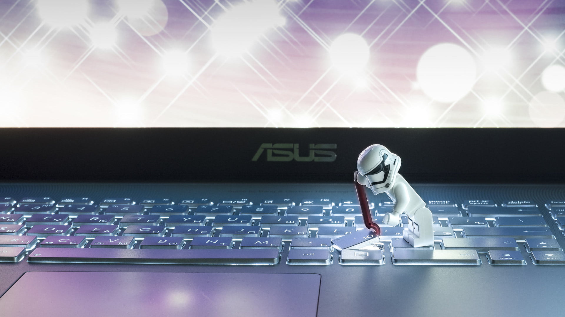 laptop, one person, healthcare and medicine, ASUS, 1080P, occupation, standing, connection, toys, learning, control, education, technology, science, communication, HD Wallpaper