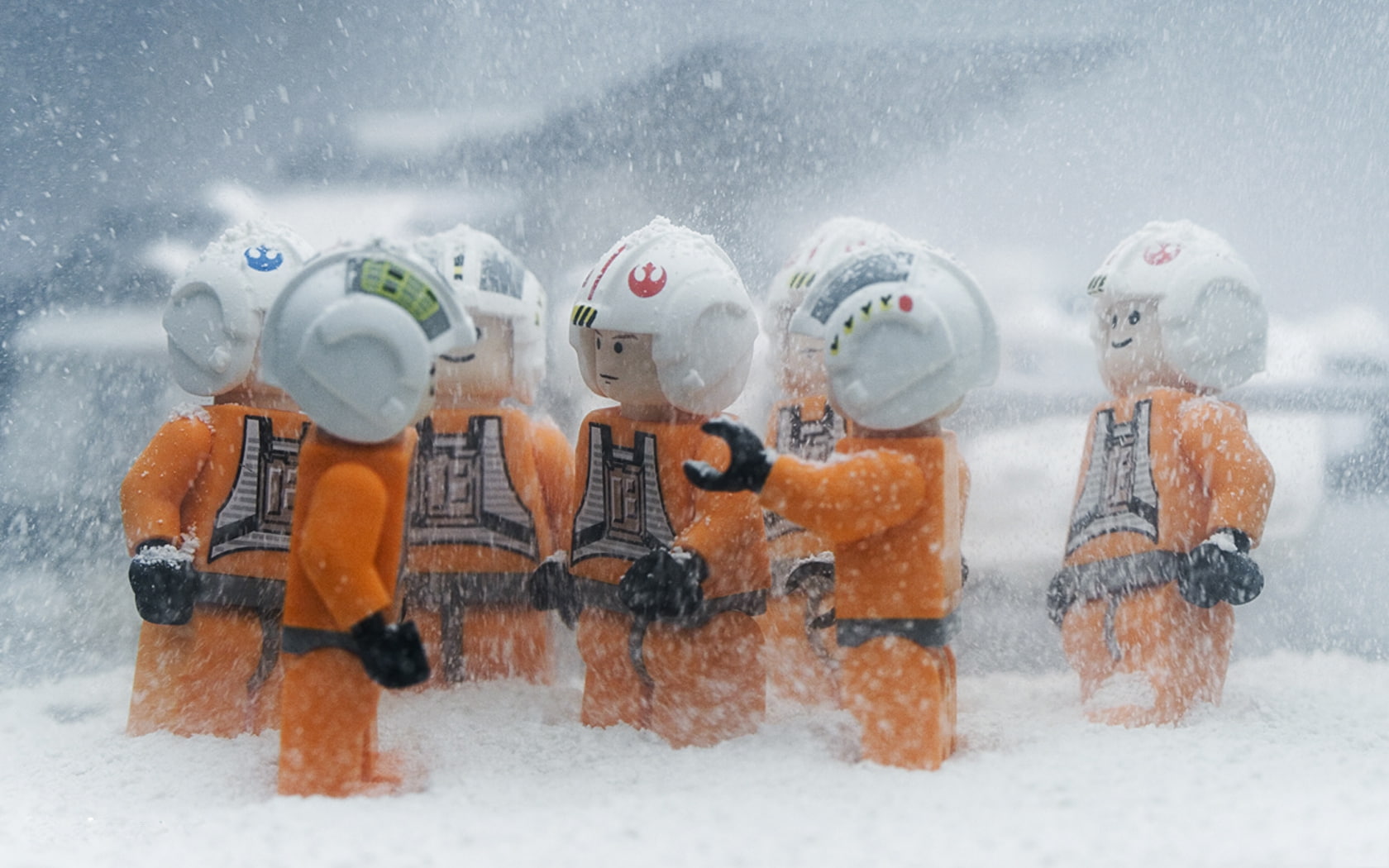 Star Wars, wars, hd, 720P, stars, star, cold, lego, hoth, x, snow, space, art, HD Wallpaper