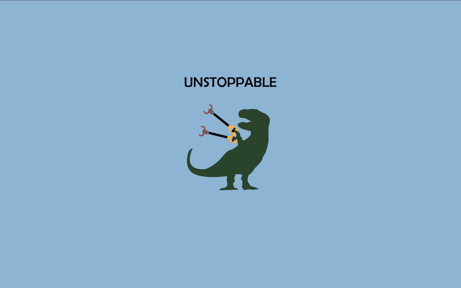 Tyrannosaurus rex, minimalism, 1080P, HD Wallpaper
