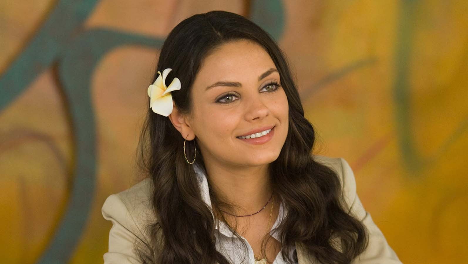 Forgetting Sarah Marshall, happiness, headshot, Plumeria, brown hair, front view, cheerful, indoors, looking at camera, young adult, portrait, smiling, HD Wallpaper