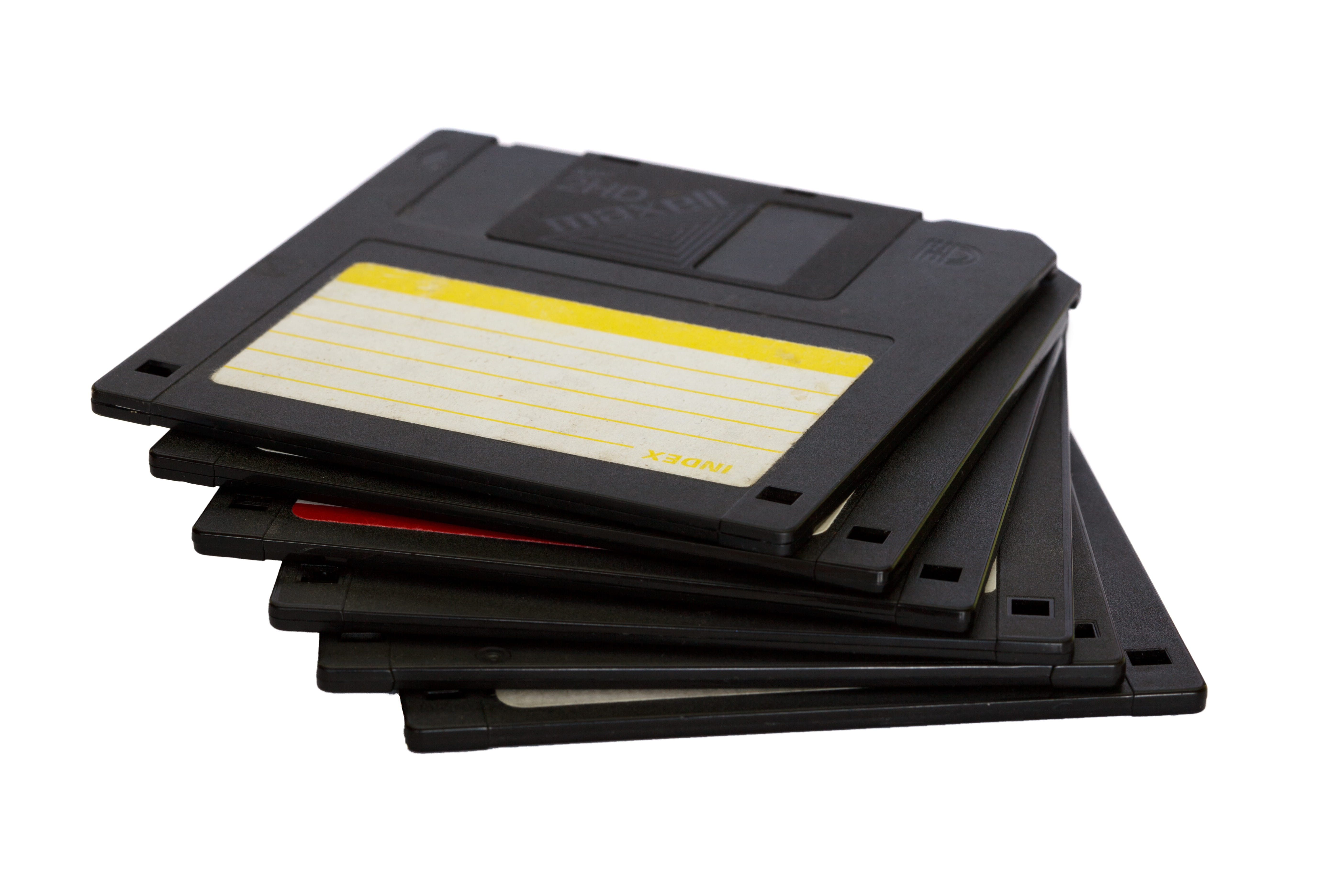 single object, media, 5K, electronics industry, no people, floppy, indoors, technology, still life, office, isolated, memory, computer equipment, black, HD Wallpaper
